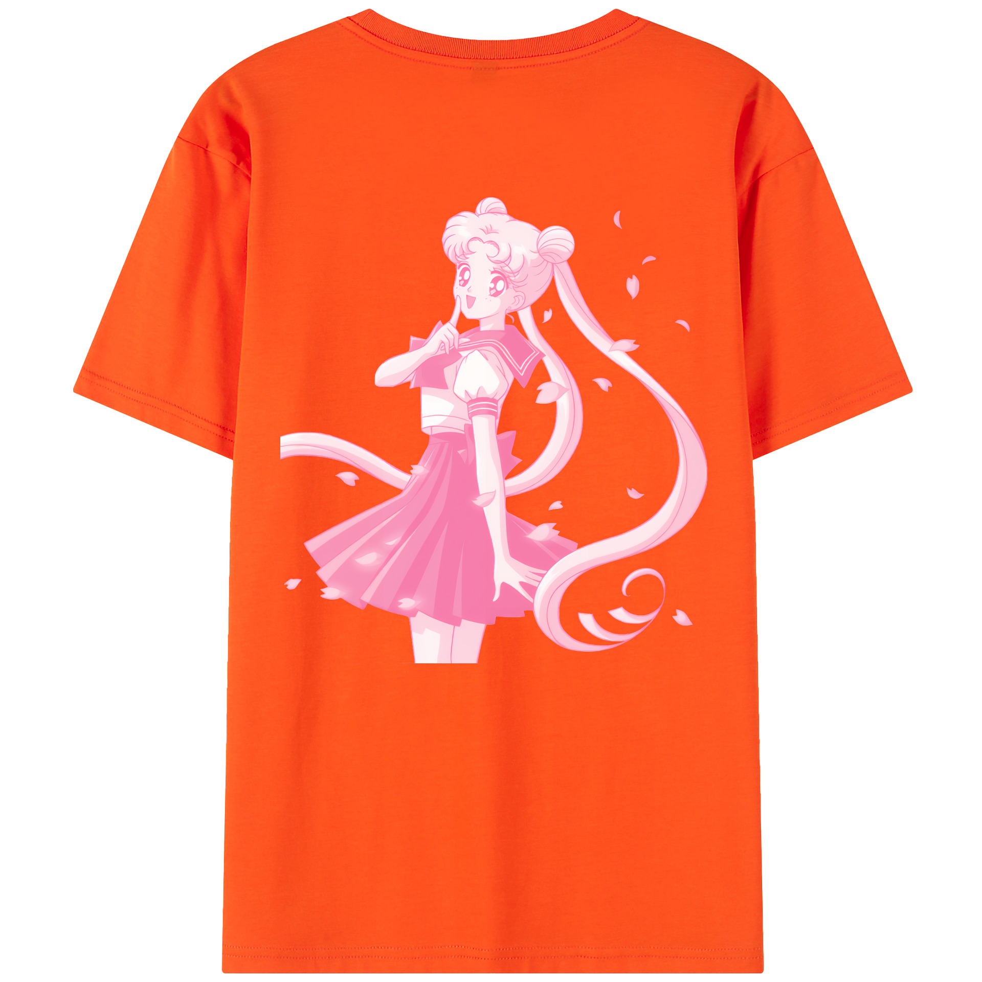 （画像用） 美少女戦士セーラームーン 愛野 美奈子 あいの みなこ Sailor Moon Aino Minako 綿100％半袖Tシャツ（背面プリント）