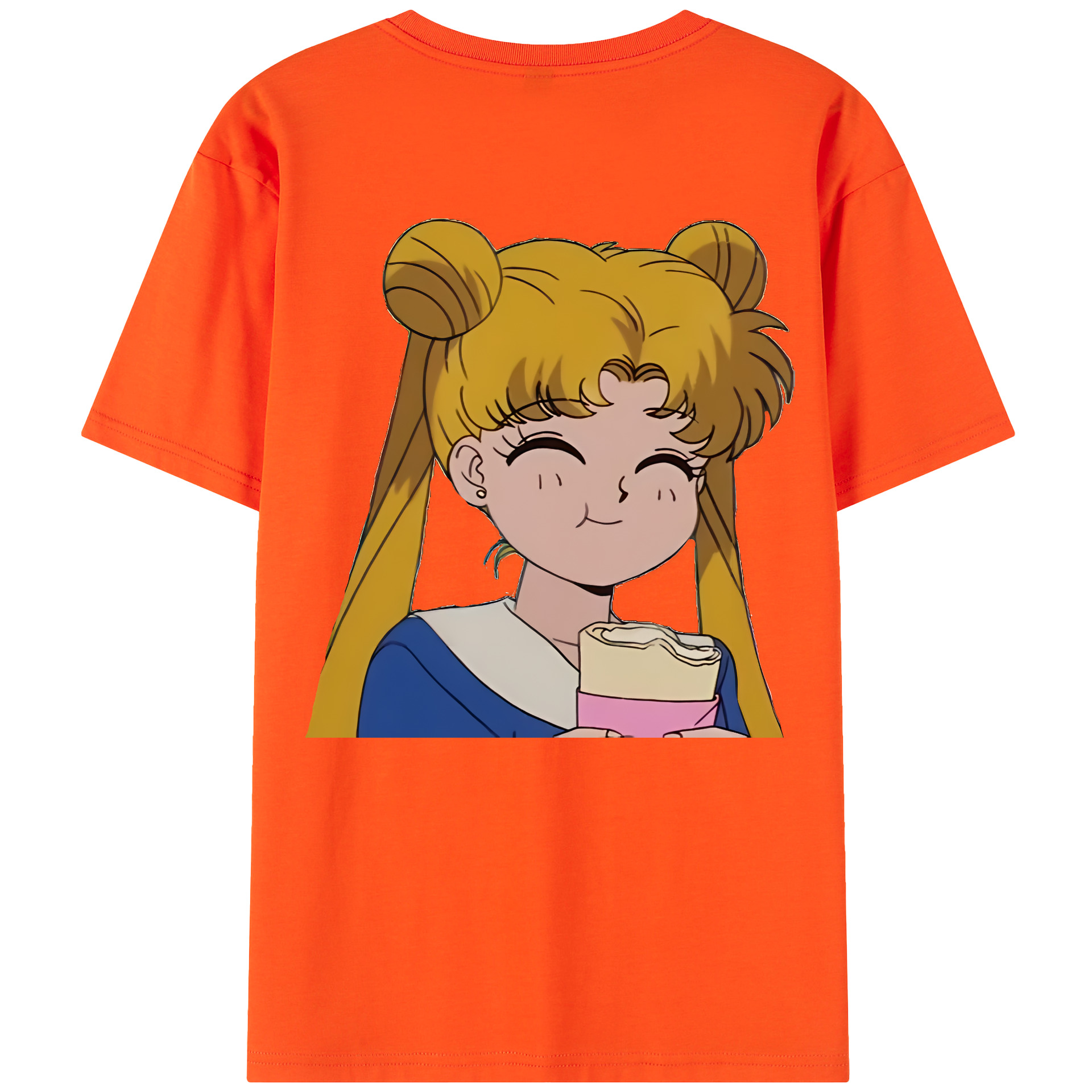 （画像用） 美少女戦士セーラームーン 愛野 美奈子 あいの みなこ Sailor Moon Aino Minako 綿100％半袖Tシャツ（背面プリント）