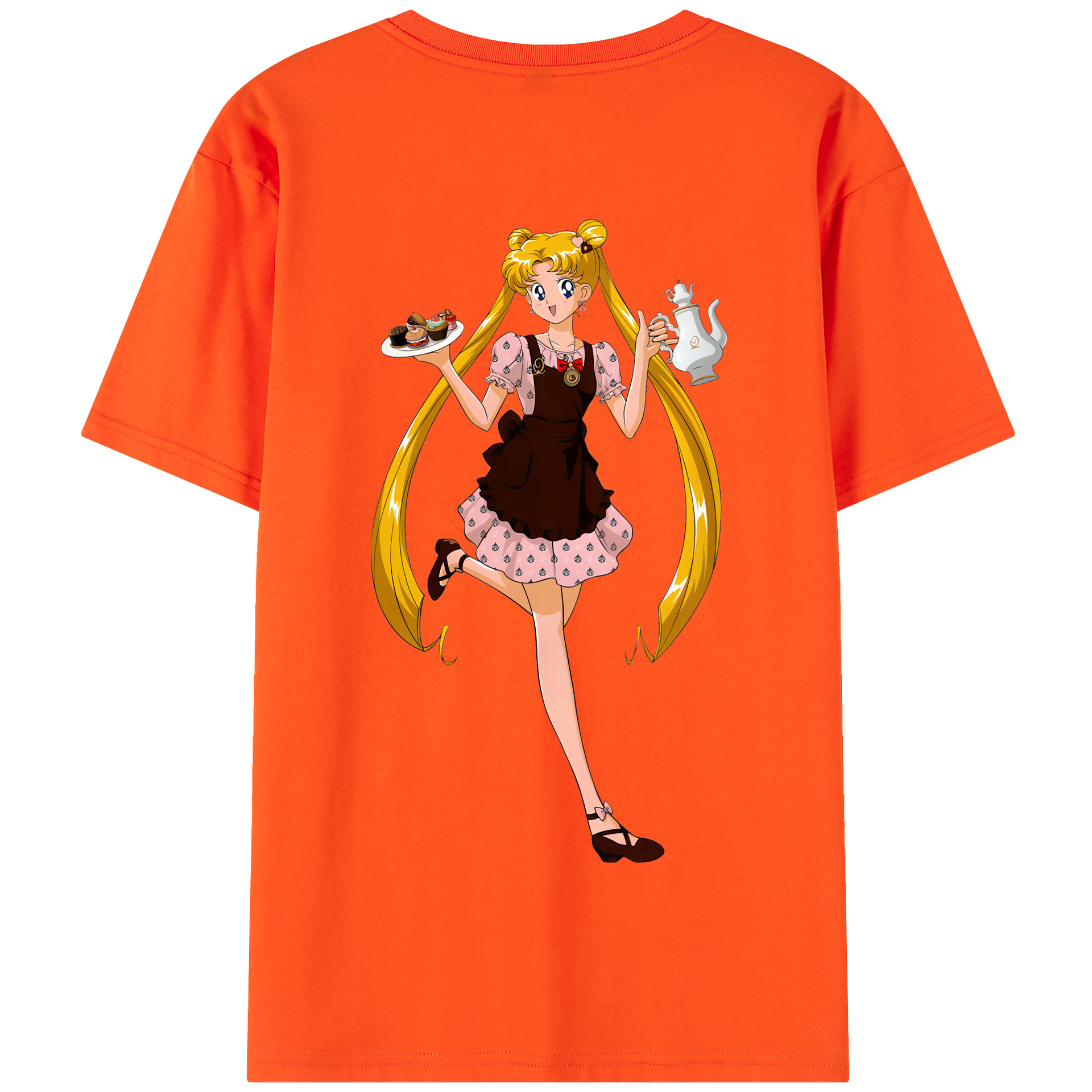 （画像用） 美少女戦士セーラームーン 愛野 美奈子 あいの みなこ Sailor Moon Aino Minako 綿100％半袖Tシャツ（背面プリント）
