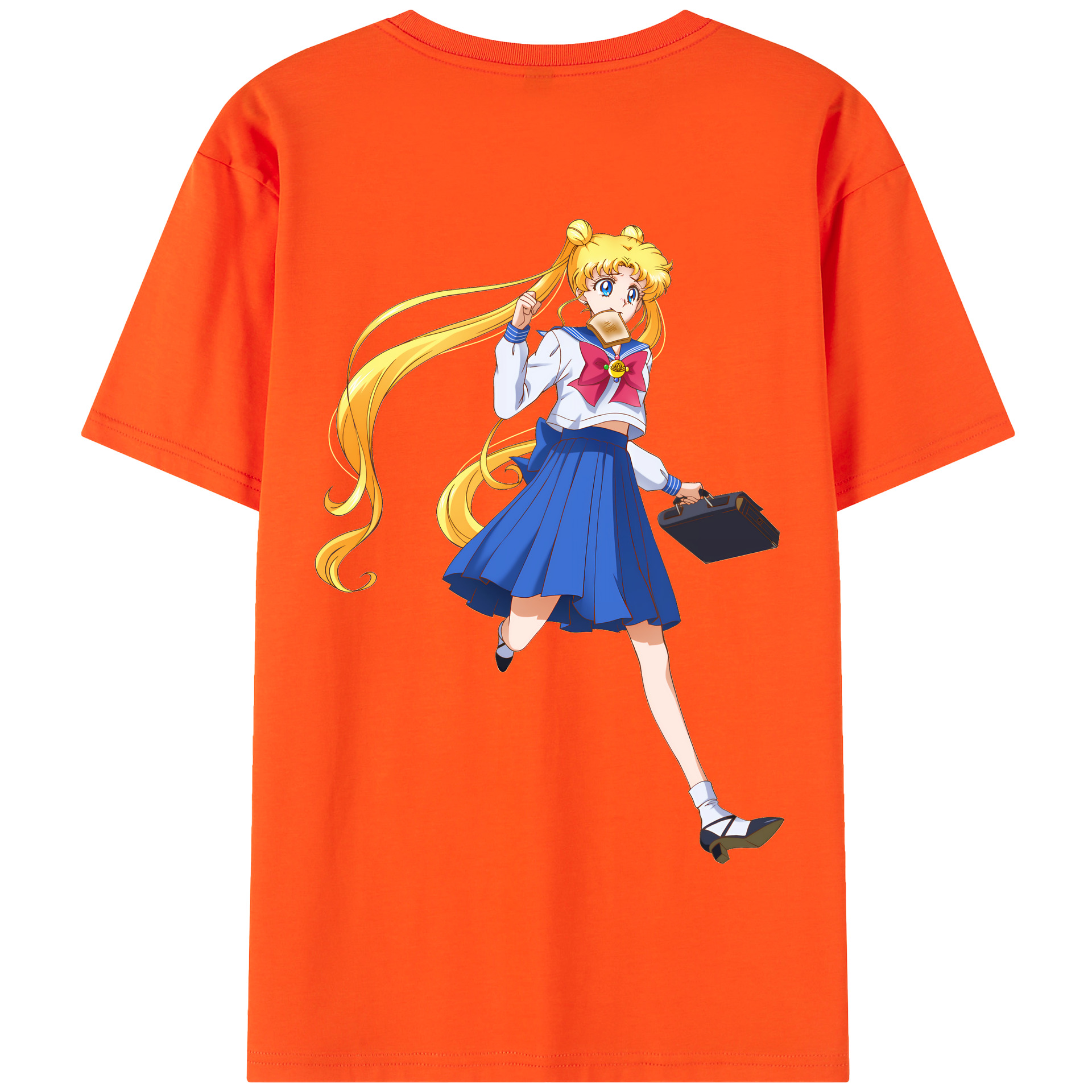 （画像用） 美少女戦士セーラームーン 愛野 美奈子 あいの みなこ Sailor Moon Aino Minako 綿100％半袖Tシャツ（背面プリント）
