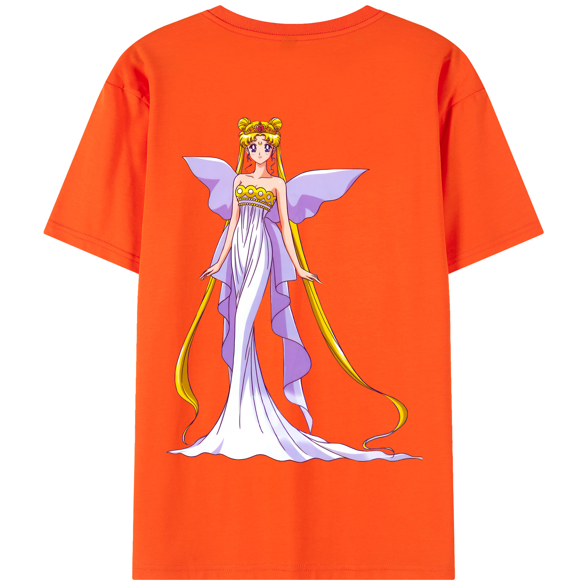 （画像用） 美少女戦士セーラームーン 愛野 美奈子 あいの みなこ Sailor Moon Aino Minako 綿100％半袖Tシャツ（背面プリント）