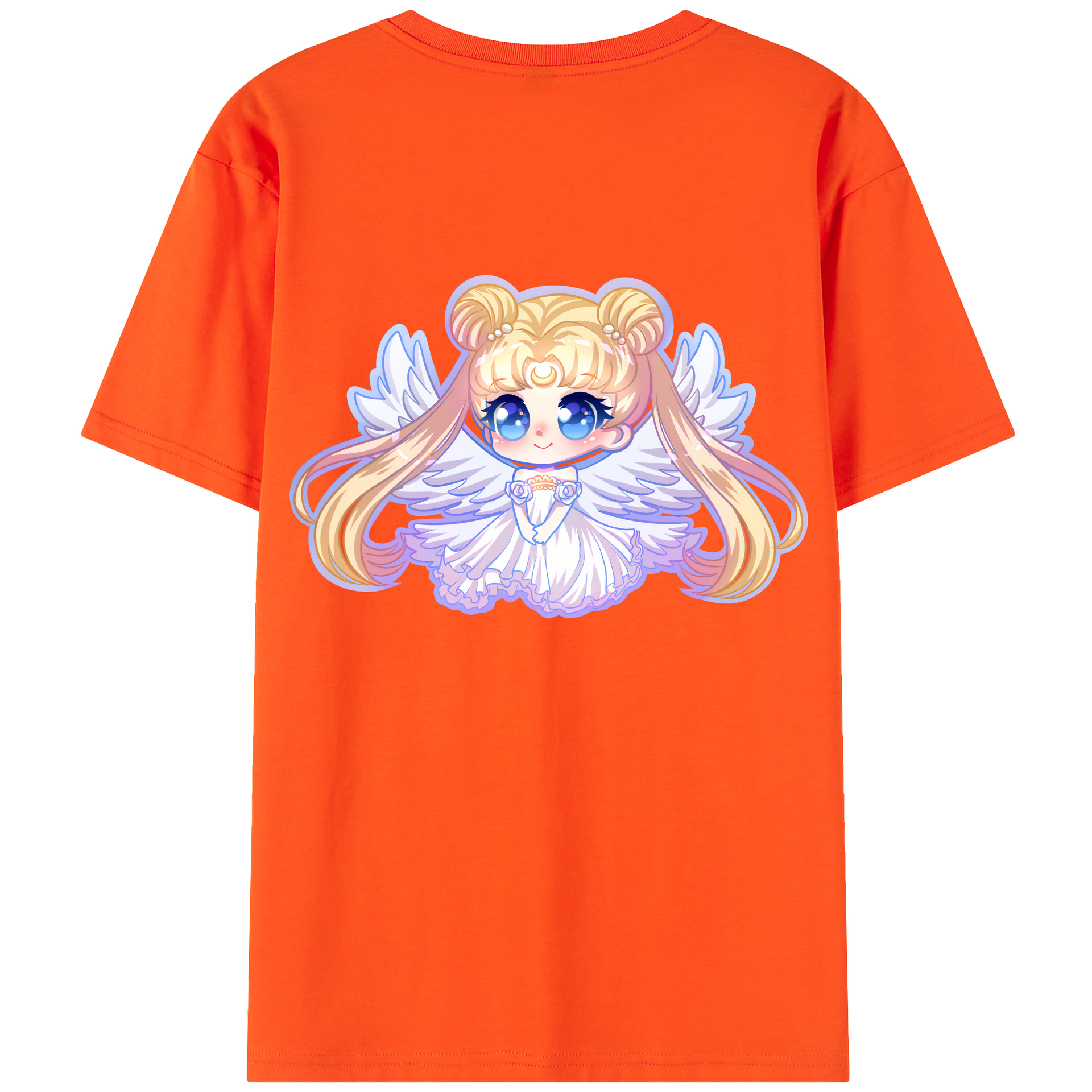 （画像用） 美少女戦士セーラームーン 愛野 美奈子 あいの みなこ Sailor Moon Aino Minako 綿100％半袖Tシャツ（背面プリント）