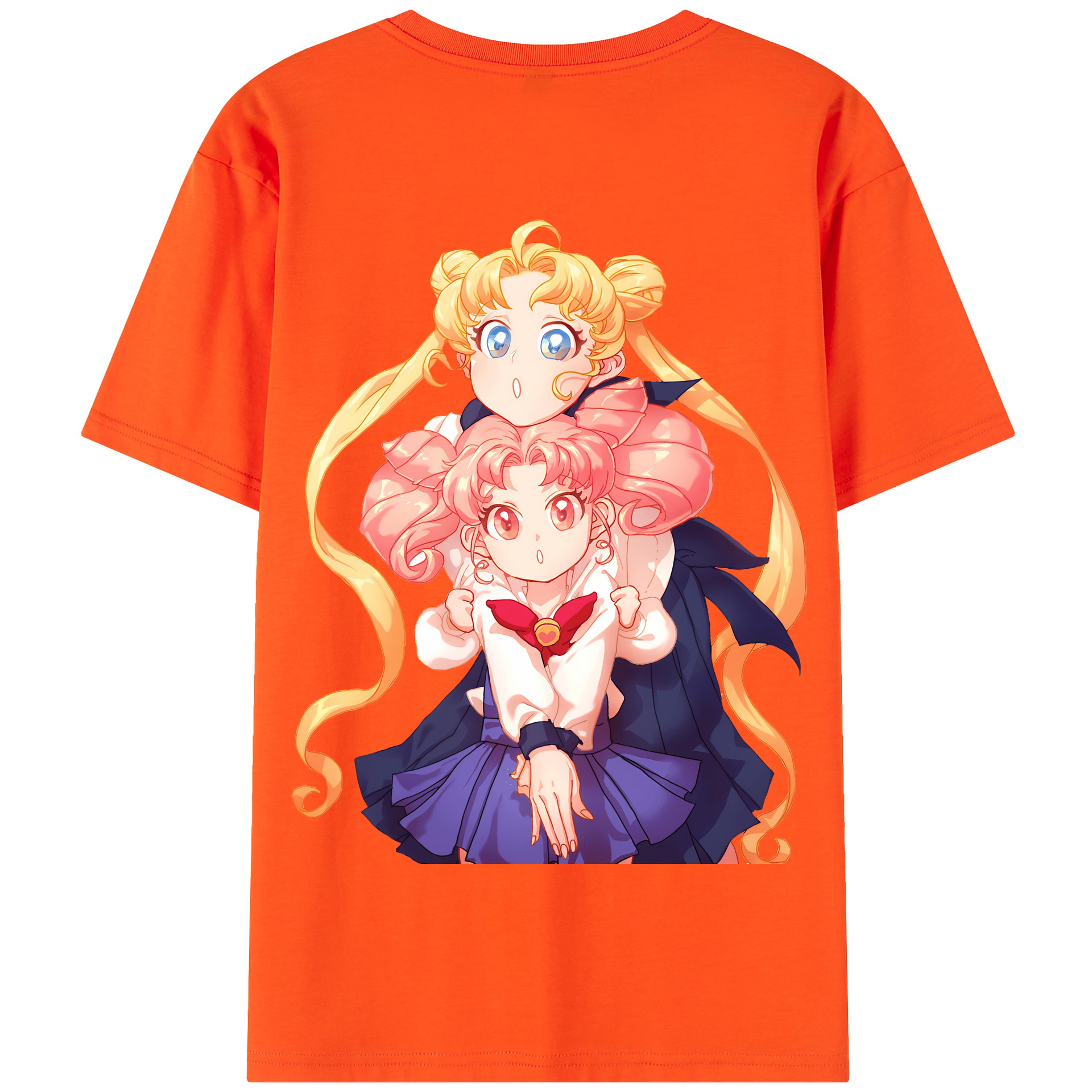 （画像用） 美少女戦士セーラームーン 愛野 美奈子 あいの みなこ Sailor Moon Aino Minako 綿100％半袖Tシャツ（背面プリント）