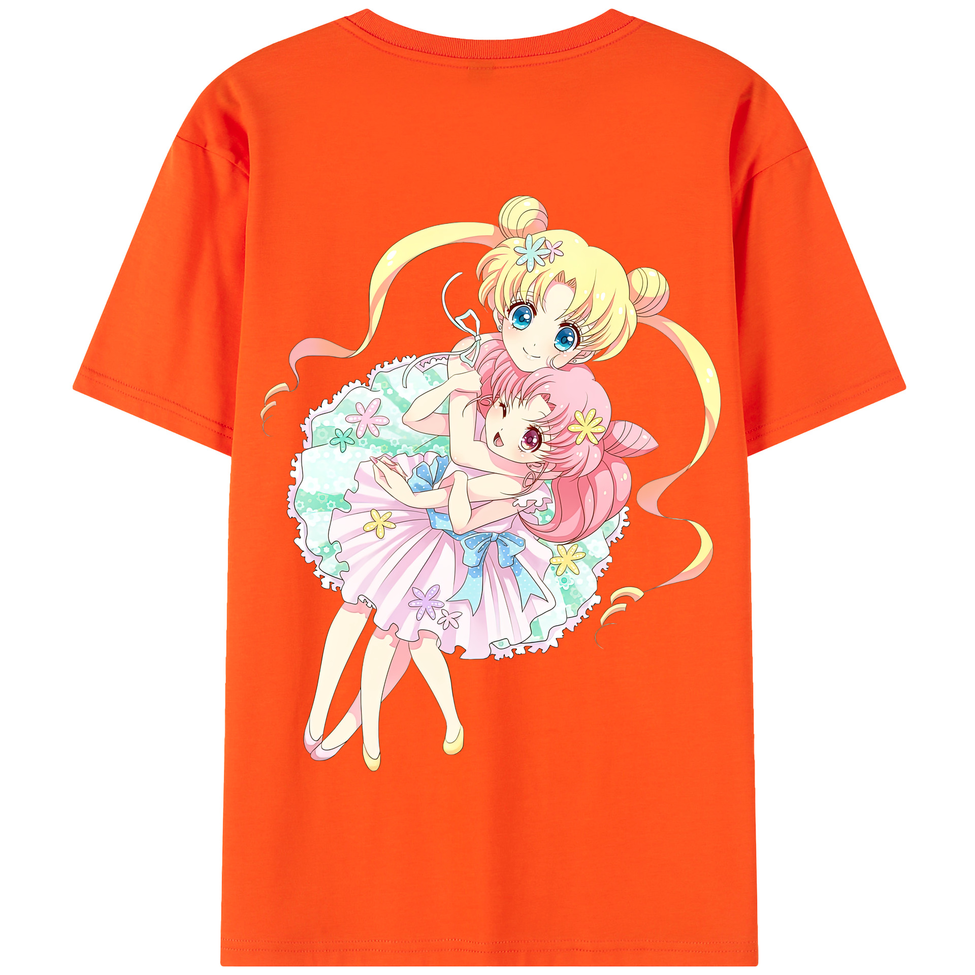 （画像用） 美少女戦士セーラームーン 愛野 美奈子 あいの みなこ Sailor Moon Aino Minako 綿100％半袖Tシャツ（背面プリント）