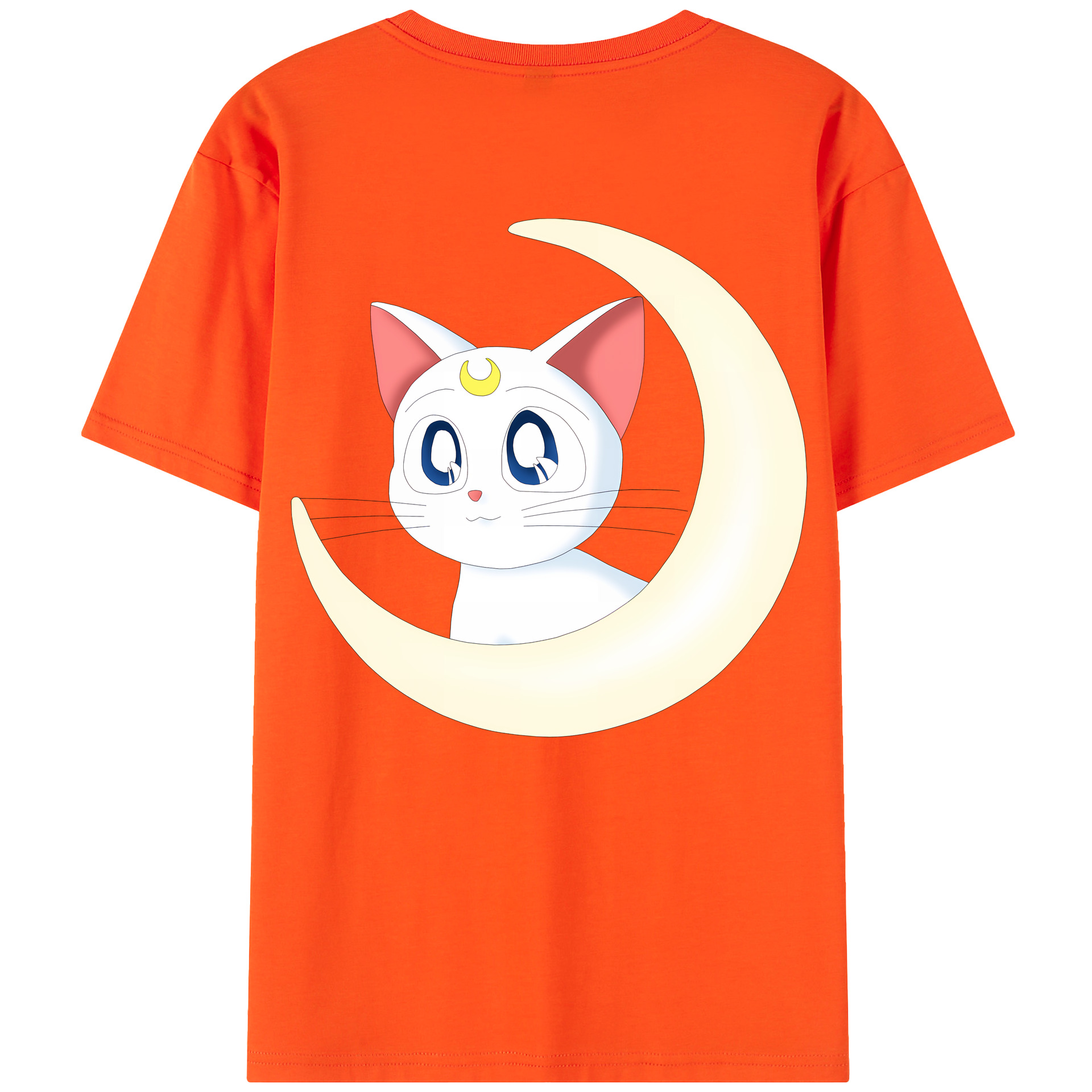 （画像用） 美少女戦士セーラームーン Sailor Moon 綿100％半袖Tシャツ（背面プリント）