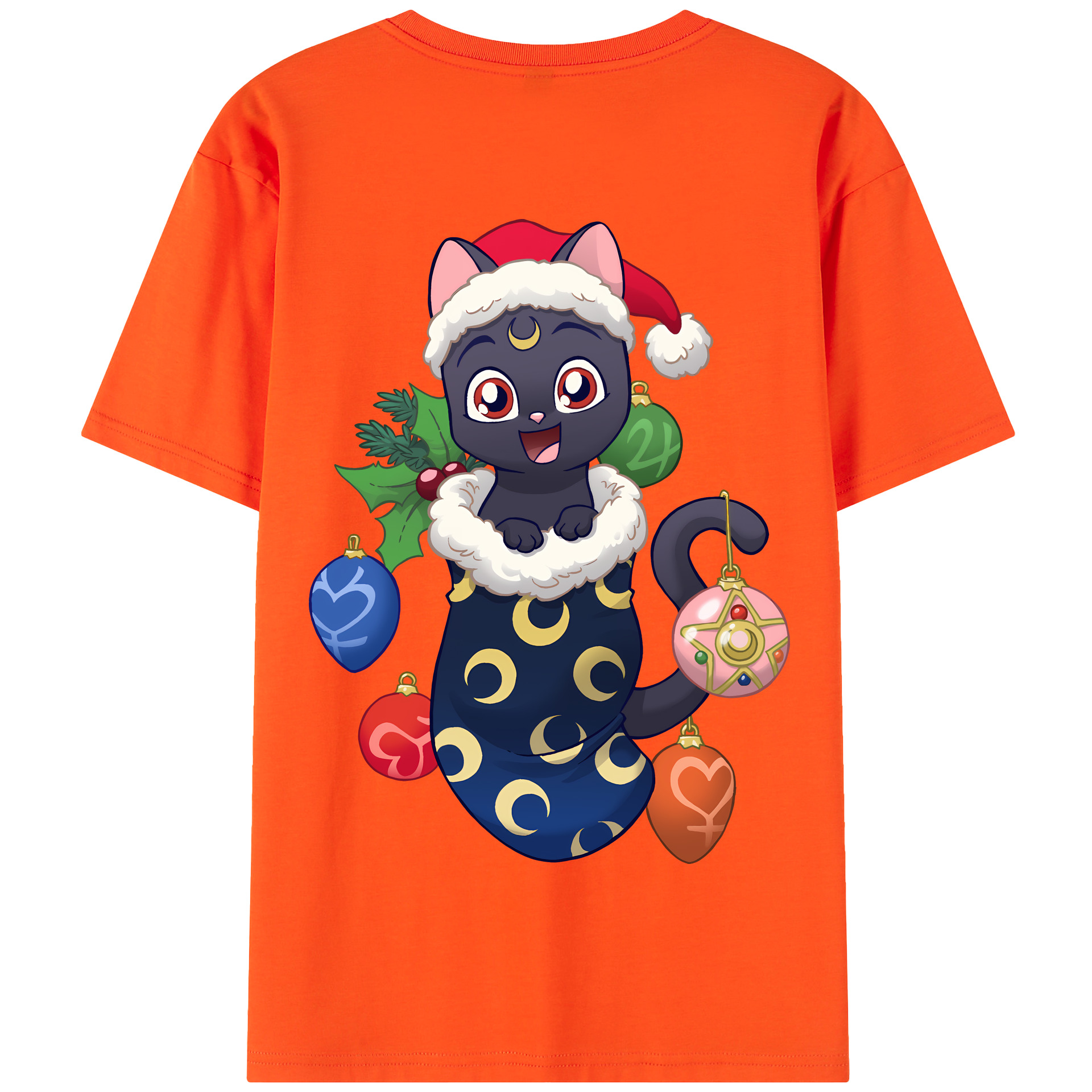 （画像用） 美少女戦士セーラームーン Sailor Moon 綿100％半袖Tシャツ（背面プリント）