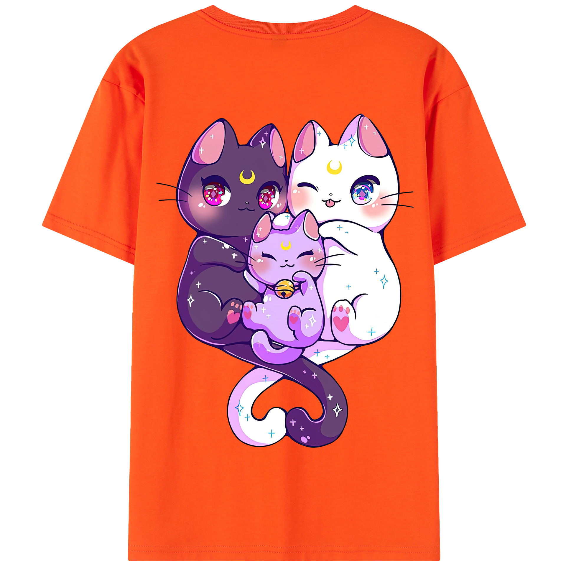 （画像用） 美少女戦士セーラームーン Sailor Moon 綿100％半袖Tシャツ（背面プリント）