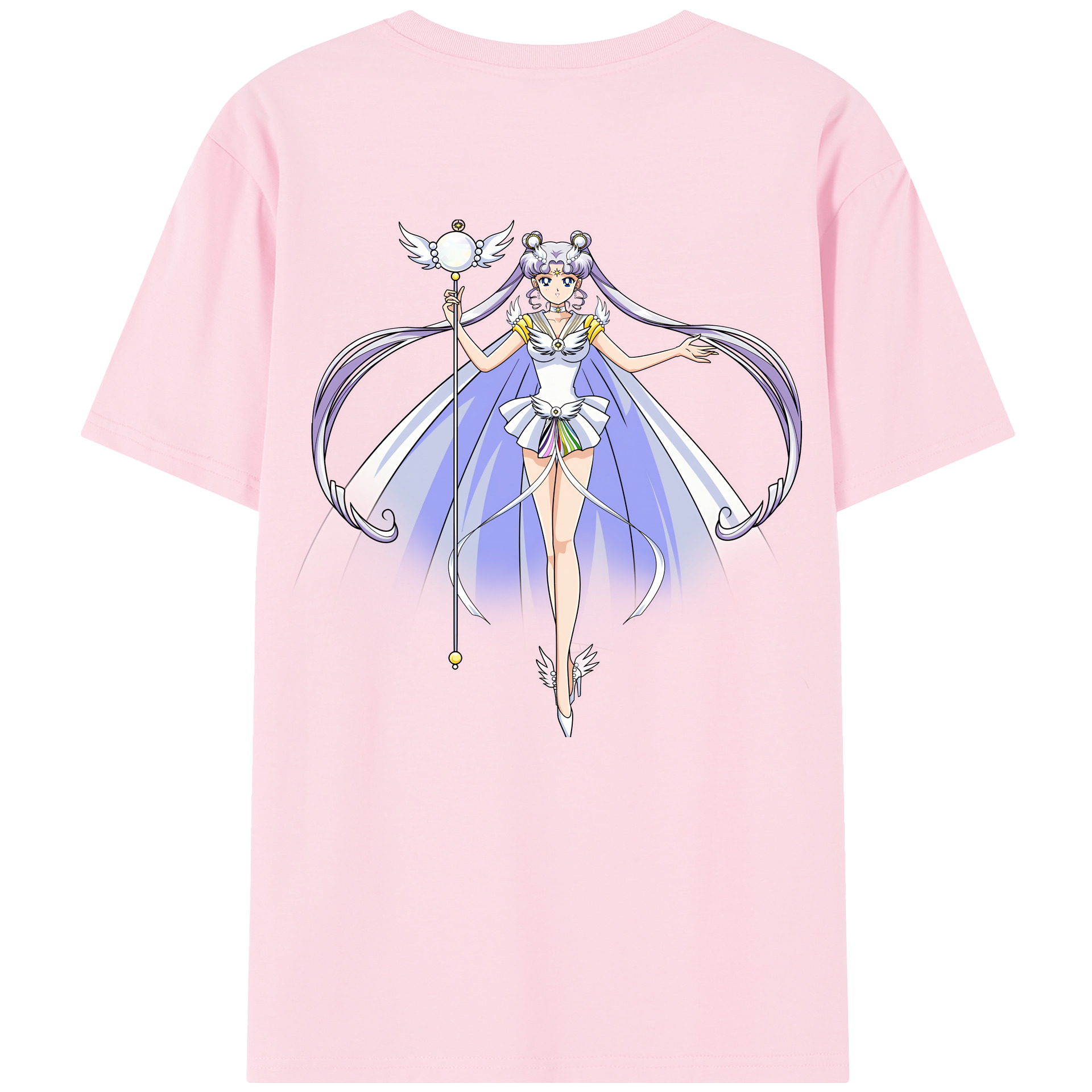 （画像用） 美少女戦士セーラームーン 月野 うさぎ つきの うさぎ Sailor Moon Tsukino Usagi 綿100％半袖Tシャツ（背面プリント）