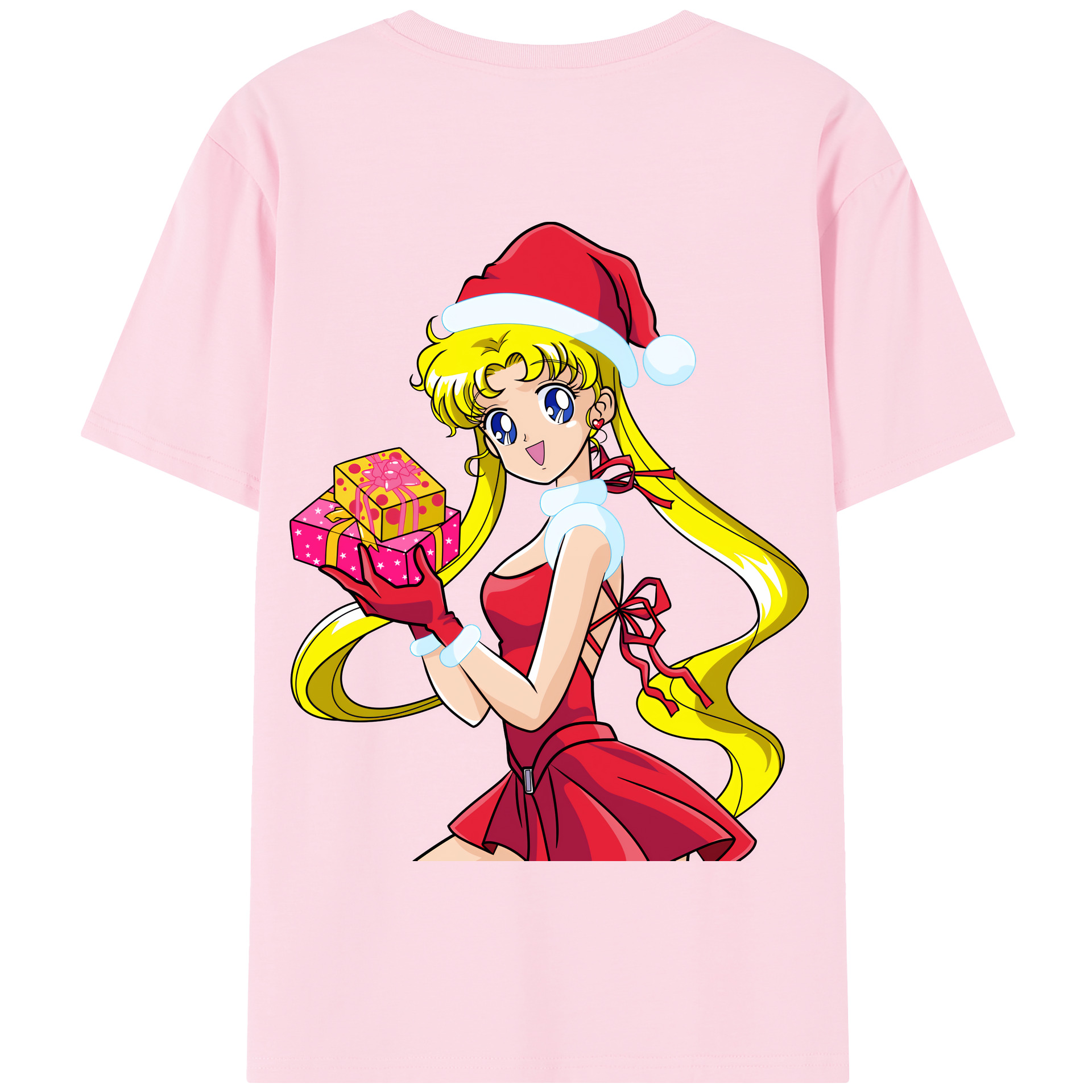 （画像用） 美少女戦士セーラームーン 月野 うさぎ つきの うさぎ Sailor Moon Tsukino Usagi 綿100％半袖Tシャツ（背面プリント）