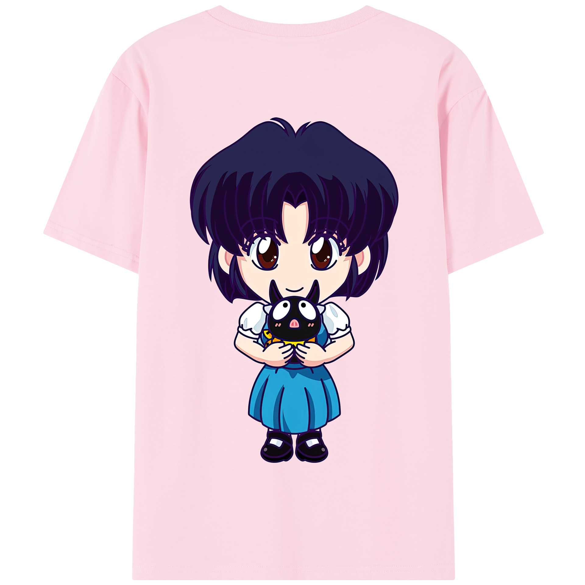 （画像用） 美少女戦士セーラームーン 水野 亜美 みずの あみ Sailor Moon Mizuno Ami 綿100％半袖Tシャツ（背面プリント）