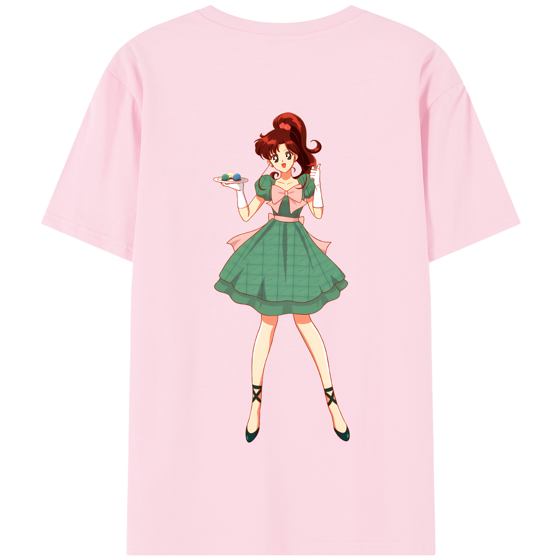 （画像用） 美少女戦士セーラームーン 木野 まこと きの まこと Sailor Moon Kino Makoto （セーラージュピター；Sailor Jupiter） 綿100％半袖Tシャツ（背面プリント）