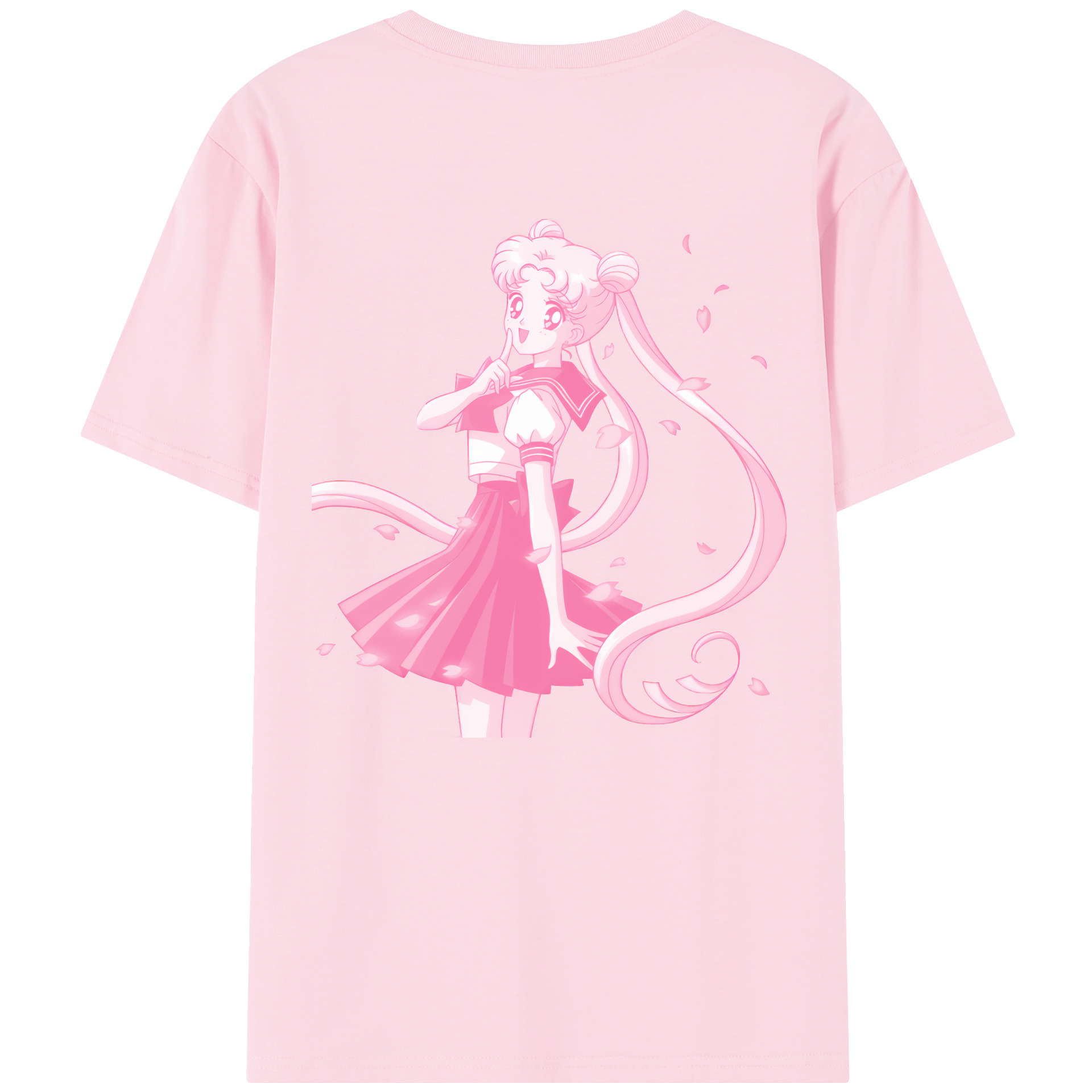 （画像用） 美少女戦士セーラームーン 愛野 美奈子 あいの みなこ Sailor Moon Aino Minako 綿100％半袖Tシャツ（背面プリント）