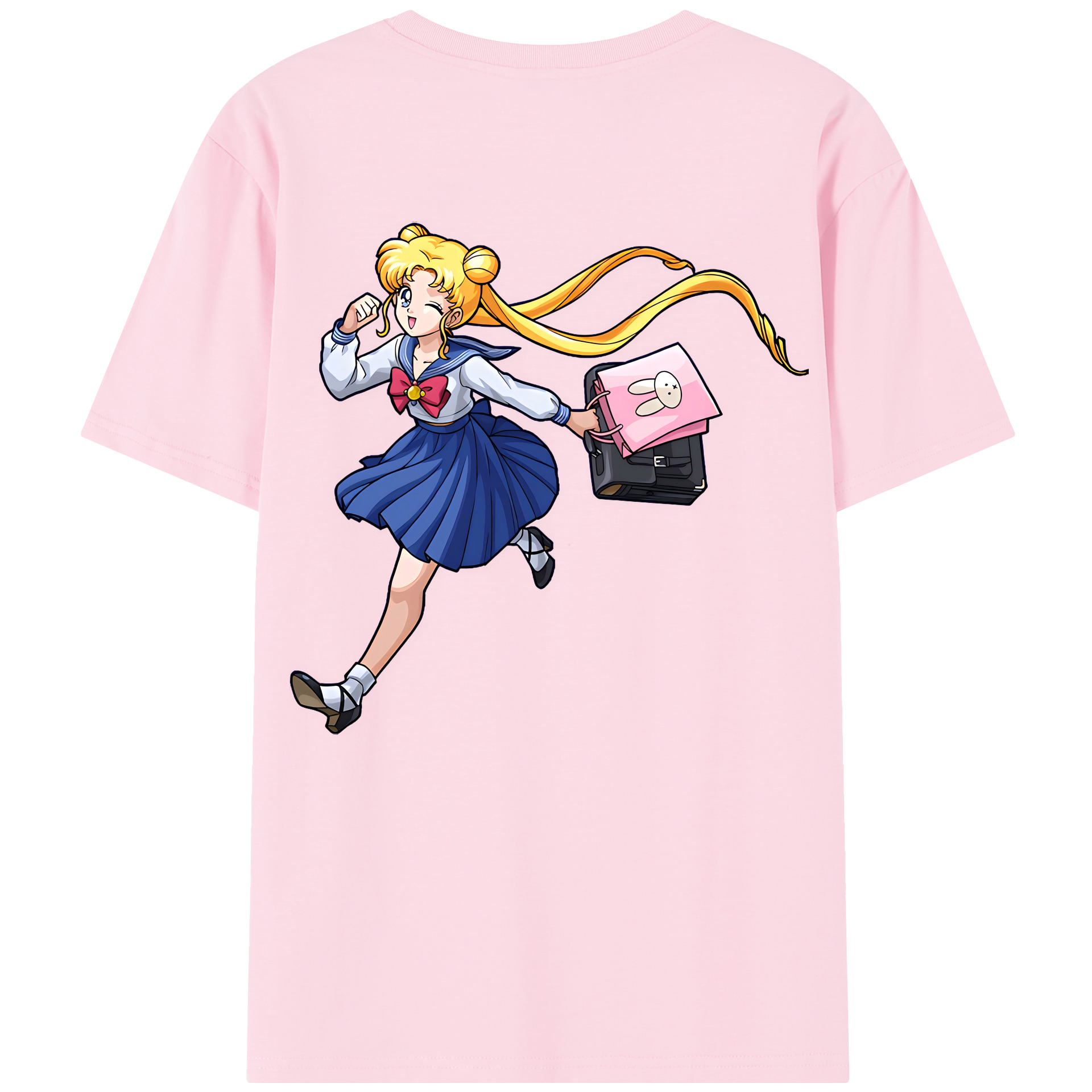 （画像用） 美少女戦士セーラームーン 愛野 美奈子 あいの みなこ Sailor Moon Aino Minako 綿100％半袖Tシャツ（背面プリント）