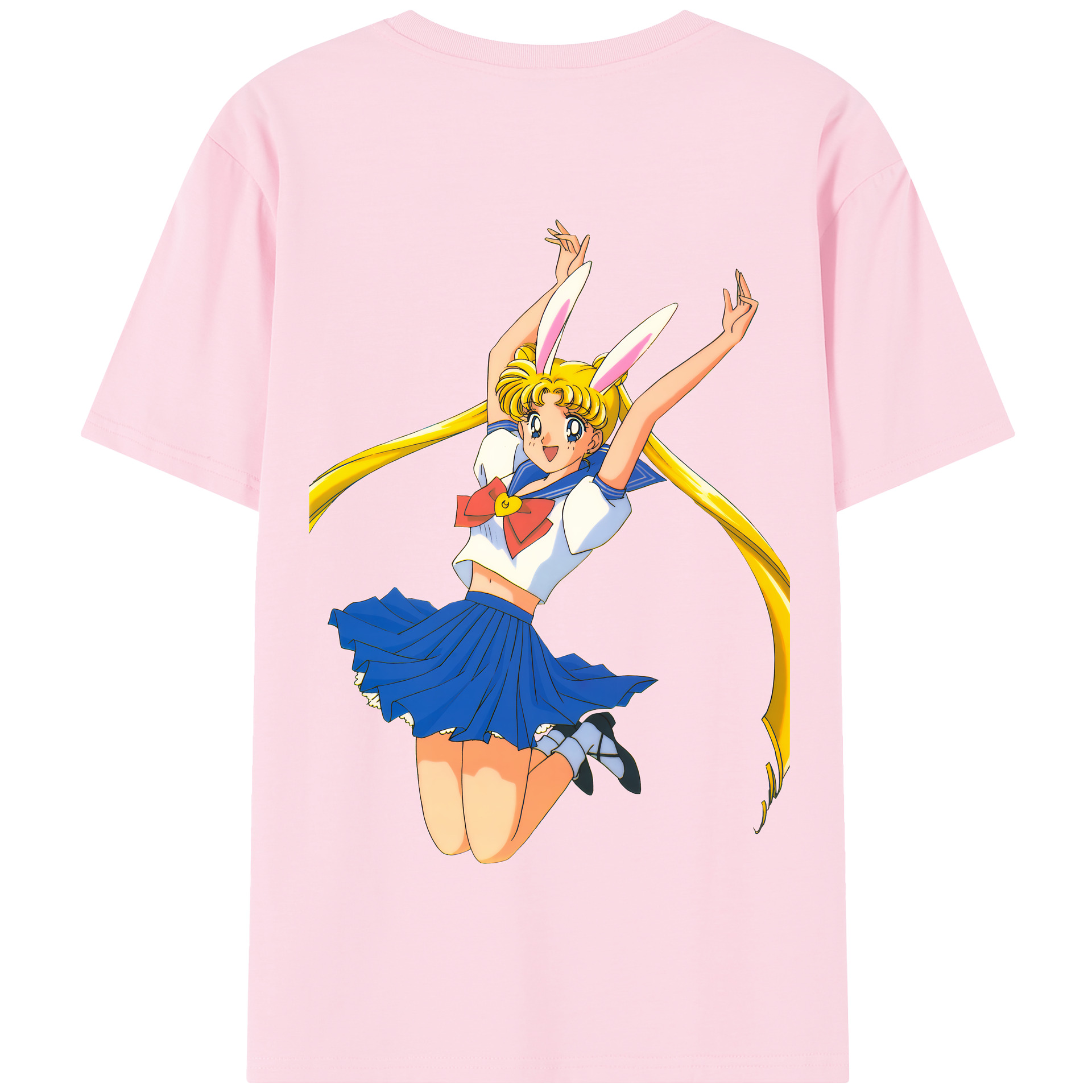 （画像用） 美少女戦士セーラームーン 愛野 美奈子 あいの みなこ Sailor Moon Aino Minako 綿100％半袖Tシャツ（背面プリント）