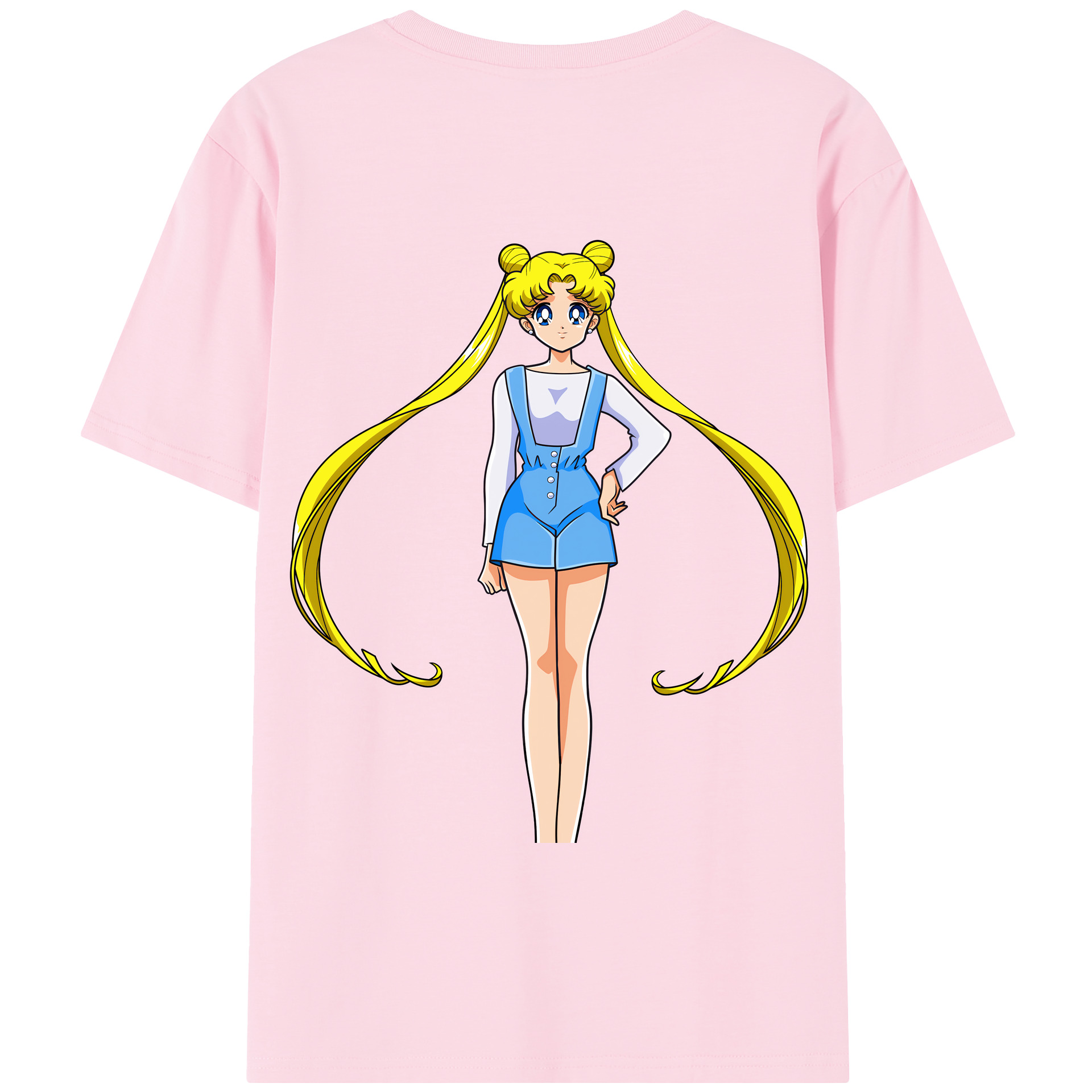 （画像用） 美少女戦士セーラームーン 愛野 美奈子 あいの みなこ Sailor Moon Aino Minako 綿100％半袖Tシャツ（背面プリント）