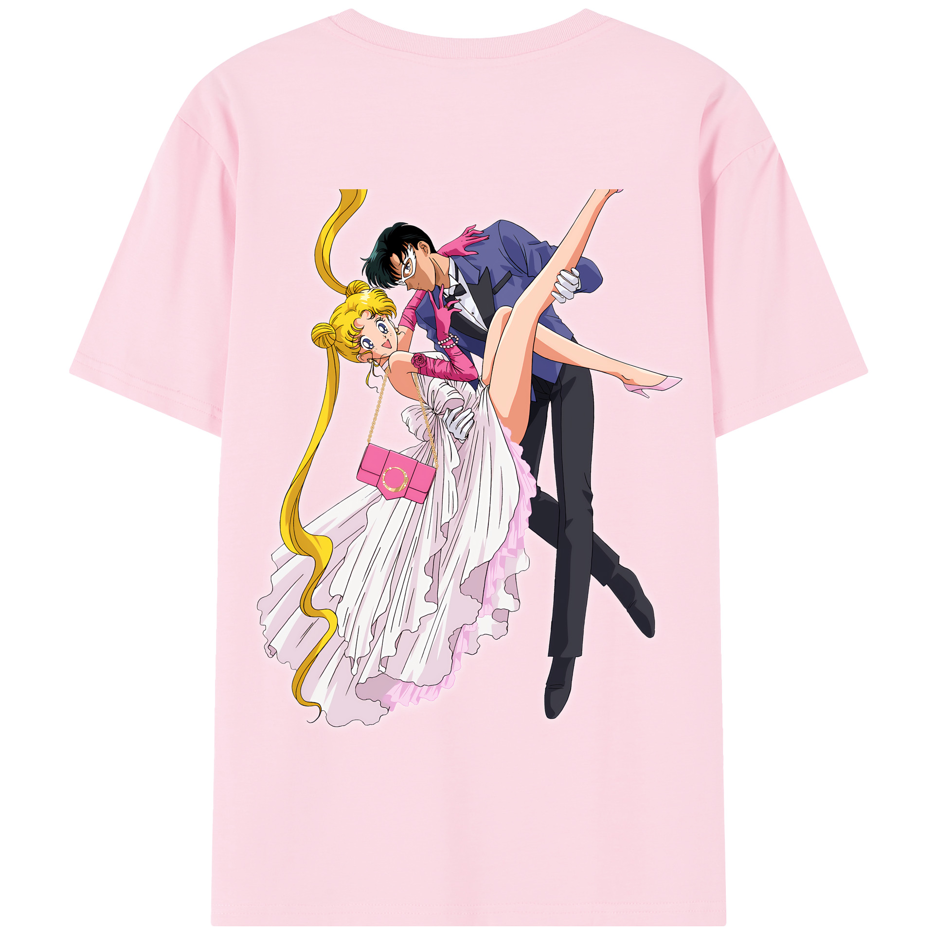 （画像用） 美少女戦士セーラームーン 愛野 美奈子 あいの みなこ Sailor Moon Aino Minako 綿100％半袖Tシャツ（背面プリント）