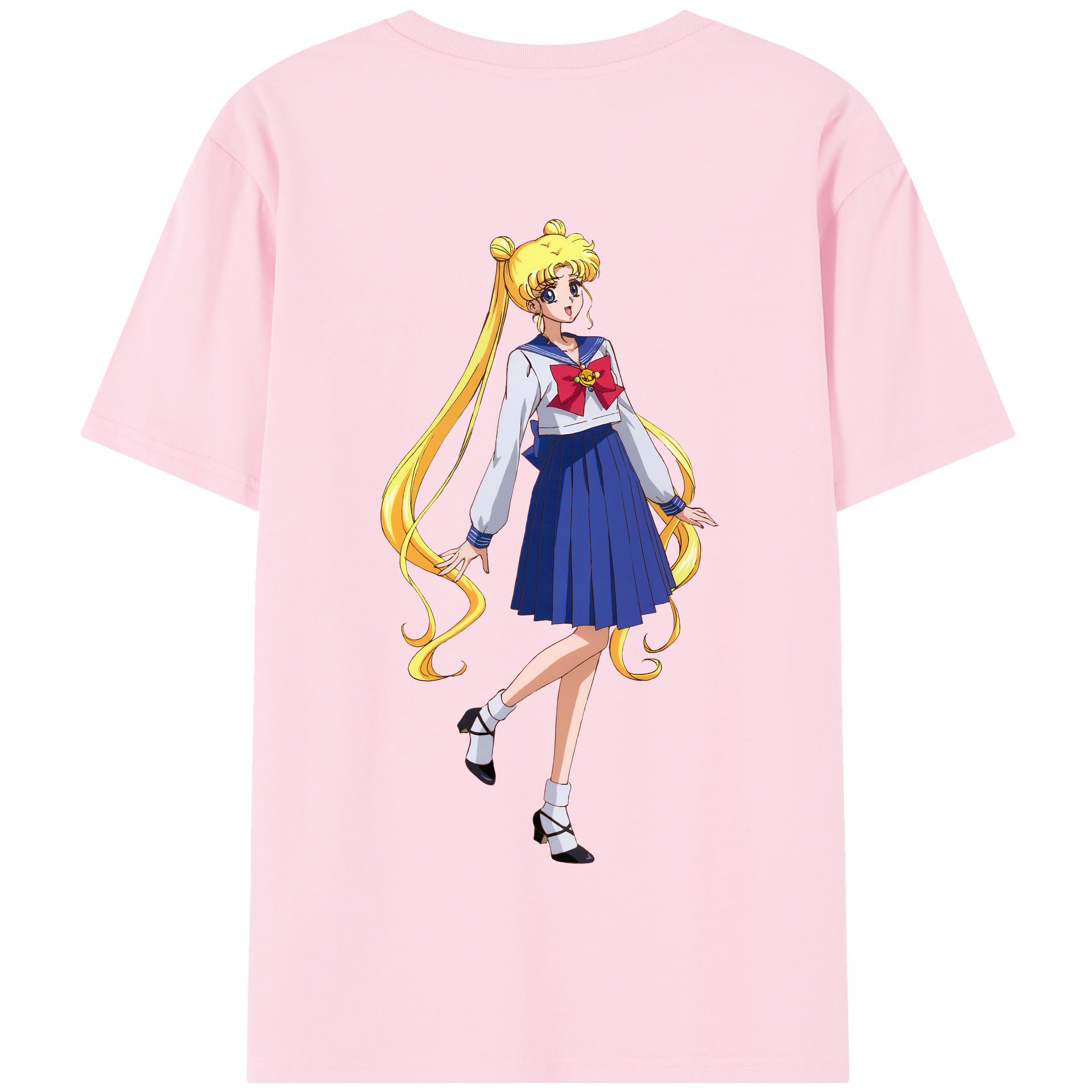 （画像用） 美少女戦士セーラームーン 愛野 美奈子 あいの みなこ Sailor Moon Aino Minako 綿100％半袖Tシャツ（背面プリント）