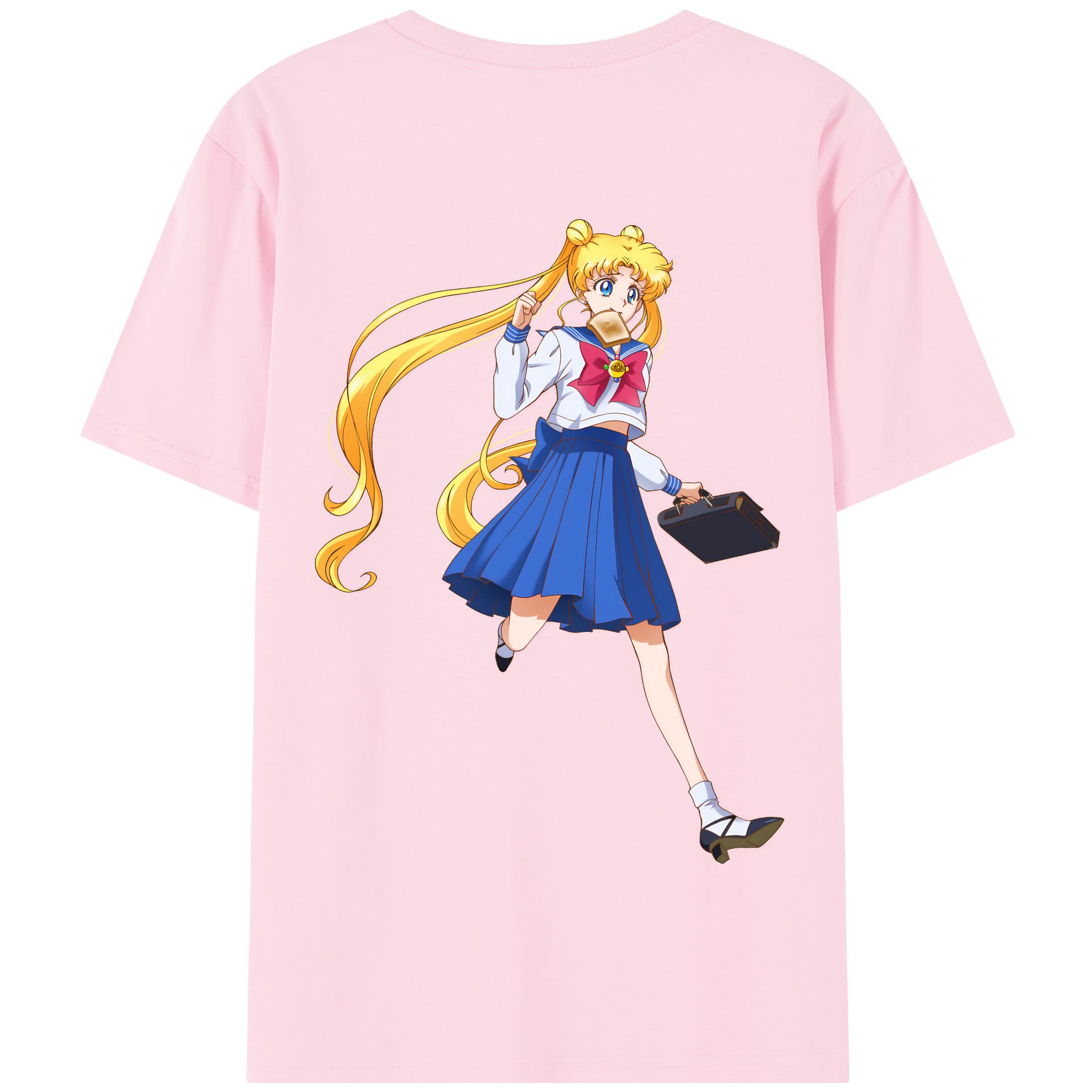 （画像用） 美少女戦士セーラームーン 愛野 美奈子 あいの みなこ Sailor Moon Aino Minako 綿100％半袖Tシャツ（背面プリント）