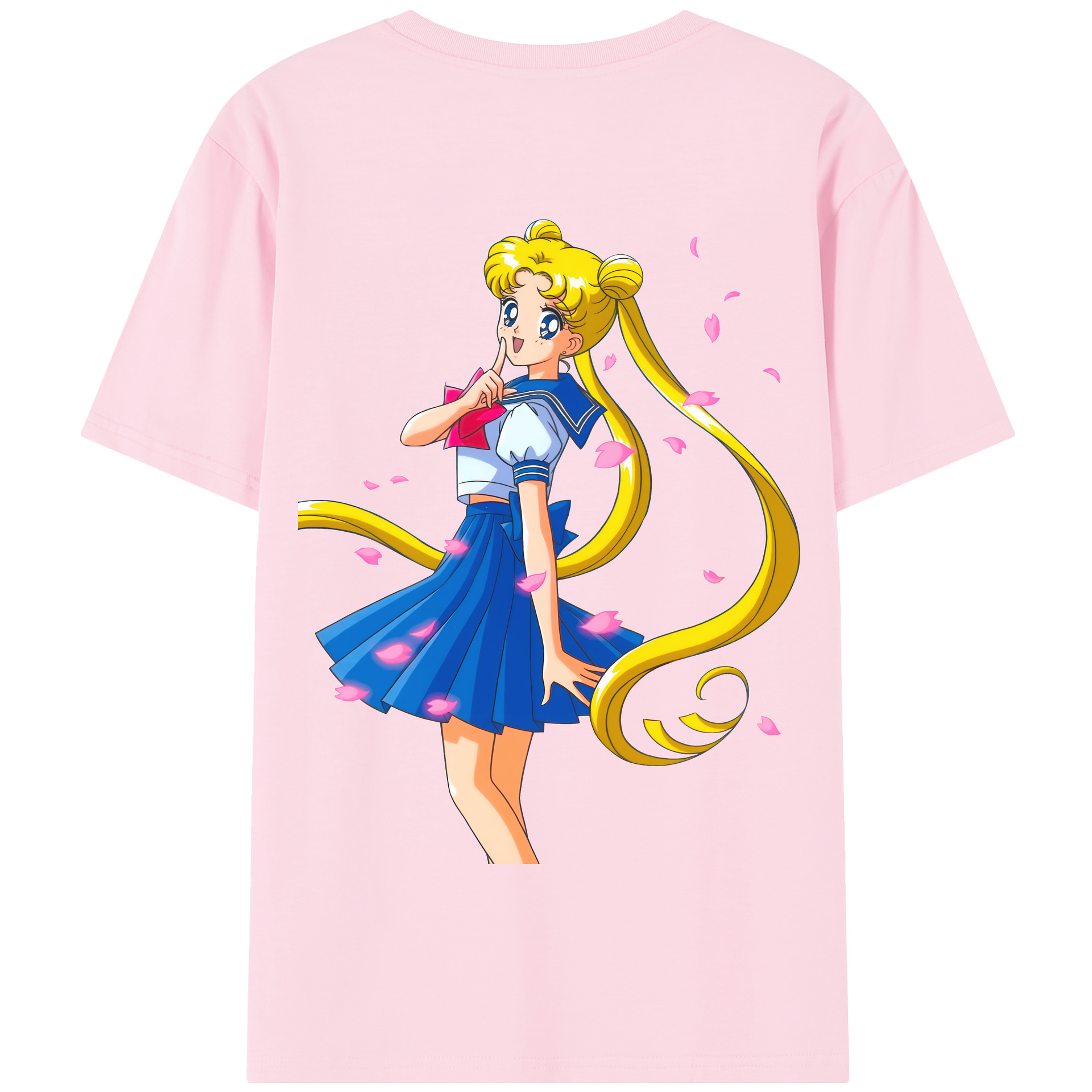（画像用） 美少女戦士セーラームーン 愛野 美奈子 あいの みなこ Sailor Moon Aino Minako 綿100％半袖Tシャツ（背面プリント）