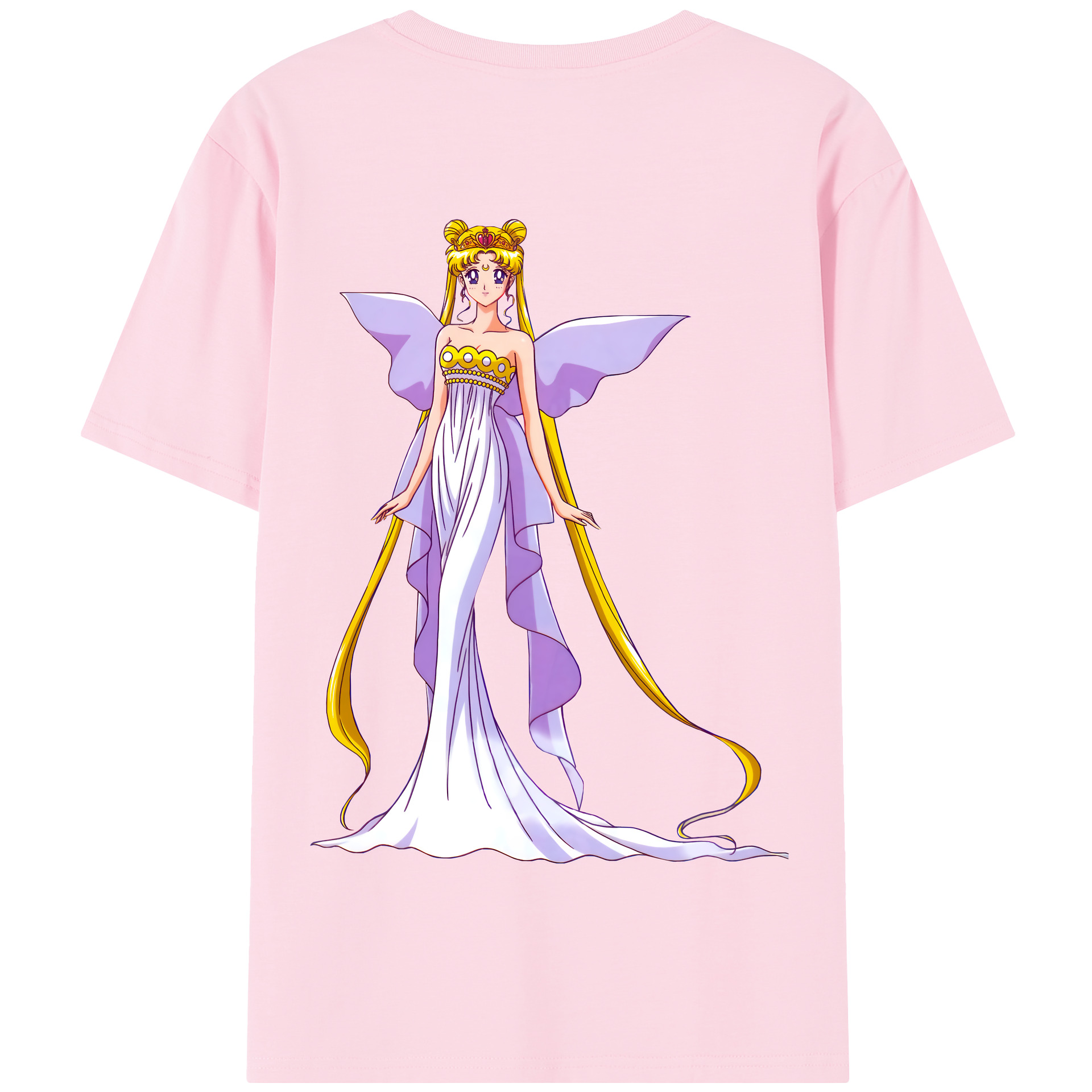 （画像用） 美少女戦士セーラームーン 愛野 美奈子 あいの みなこ Sailor Moon Aino Minako 綿100％半袖Tシャツ（背面プリント）