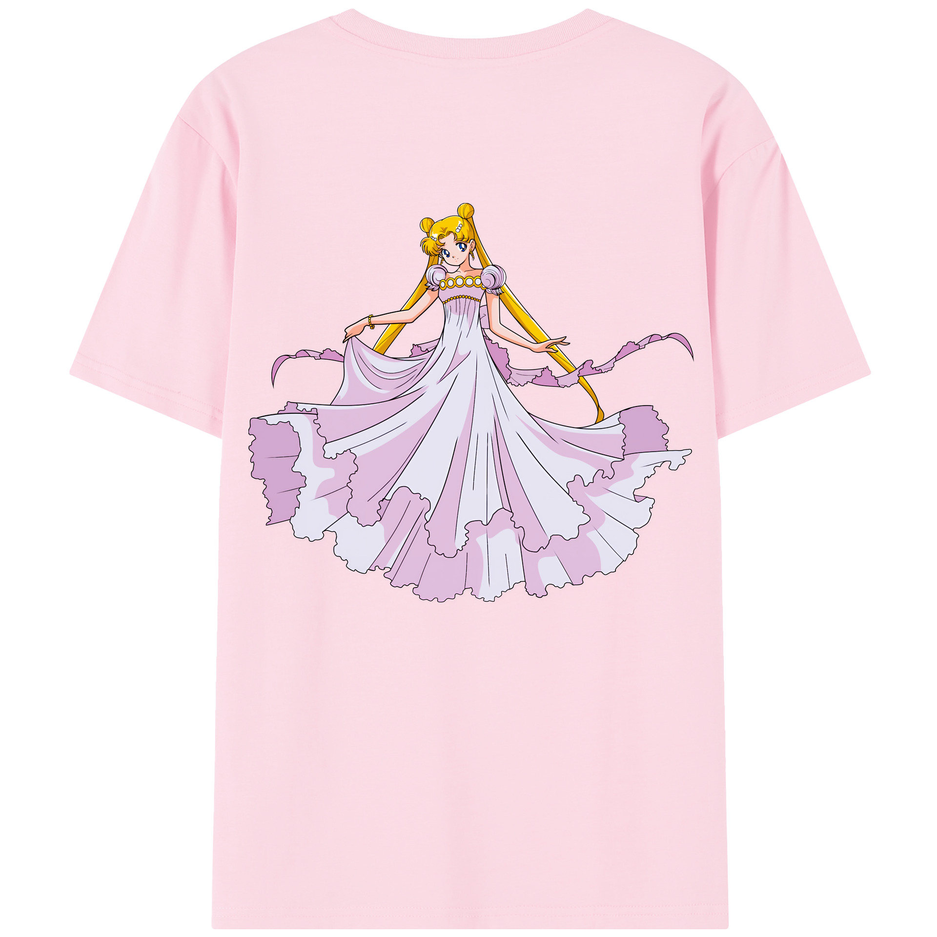 （画像用） 美少女戦士セーラームーン 愛野 美奈子 あいの みなこ Sailor Moon Aino Minako 綿100％半袖Tシャツ（背面プリント）