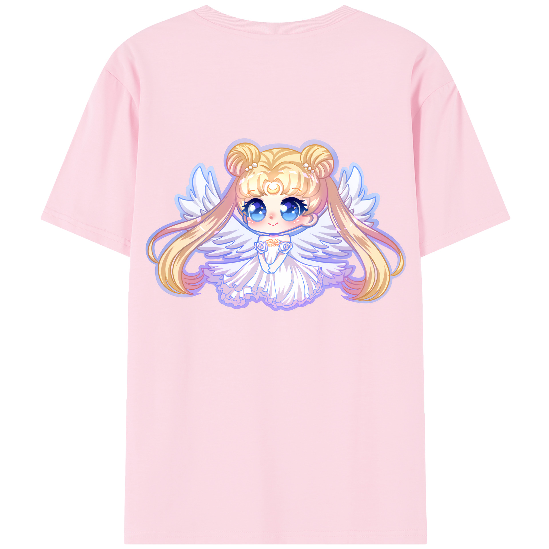 （画像用） 美少女戦士セーラームーン 愛野 美奈子 あいの みなこ Sailor Moon Aino Minako 綿100％半袖Tシャツ（背面プリント）