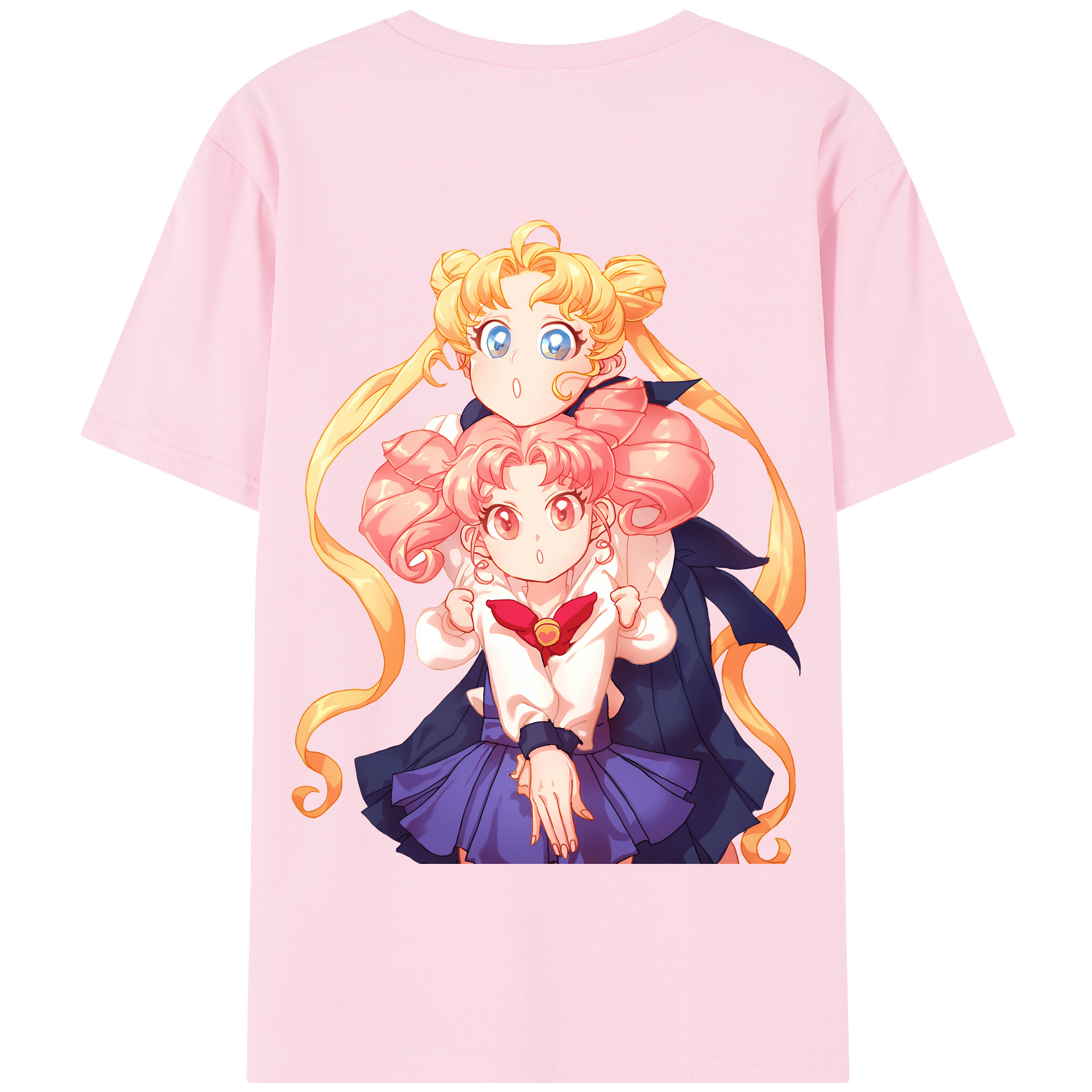 （画像用） 美少女戦士セーラームーン 愛野 美奈子 あいの みなこ Sailor Moon Aino Minako 綿100％半袖Tシャツ（背面プリント）