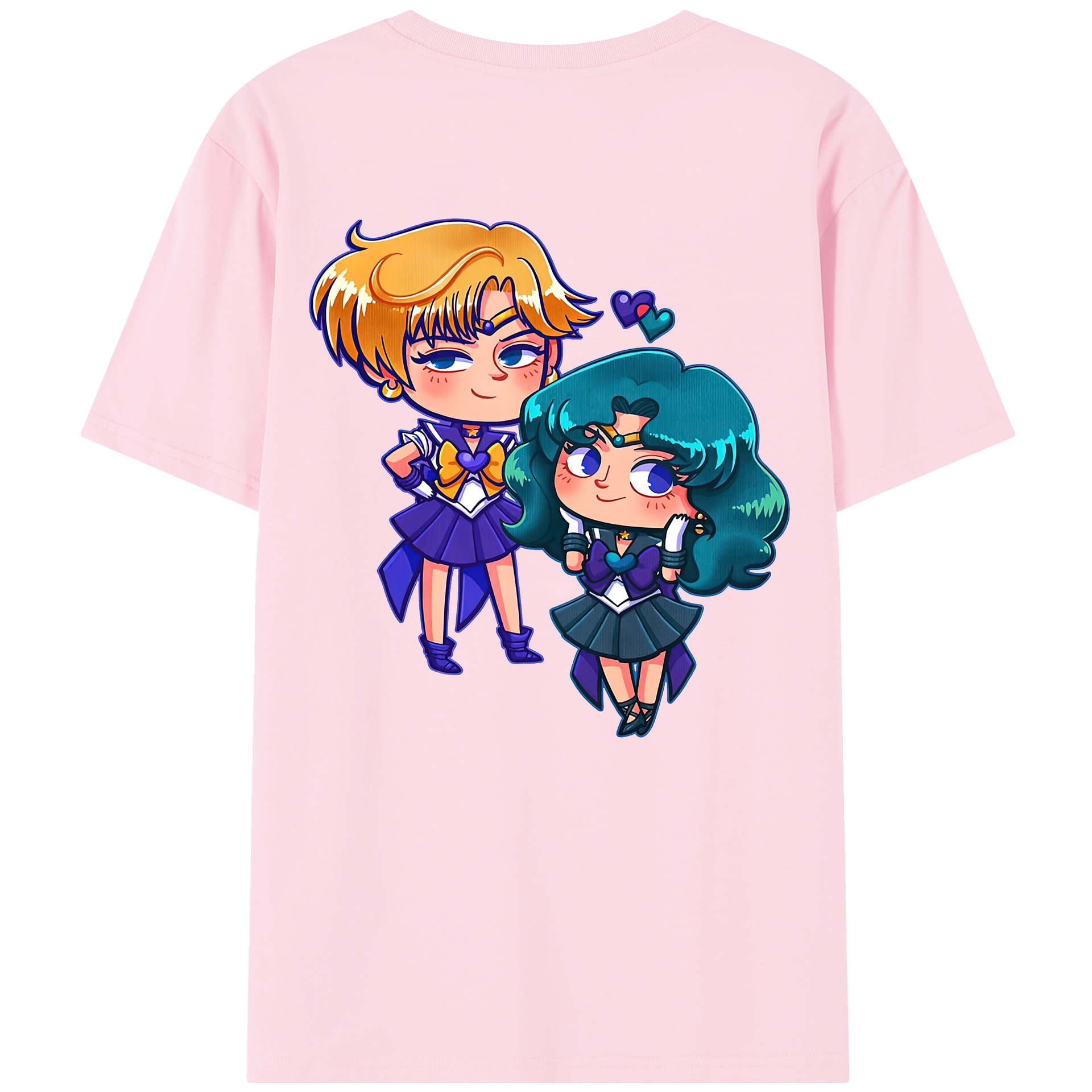 （画像用） 美少女戦士セーラームーン 天王はるか Sailor Moon Tenoh Haruka 綿100％半袖Tシャツ（背面プリント）