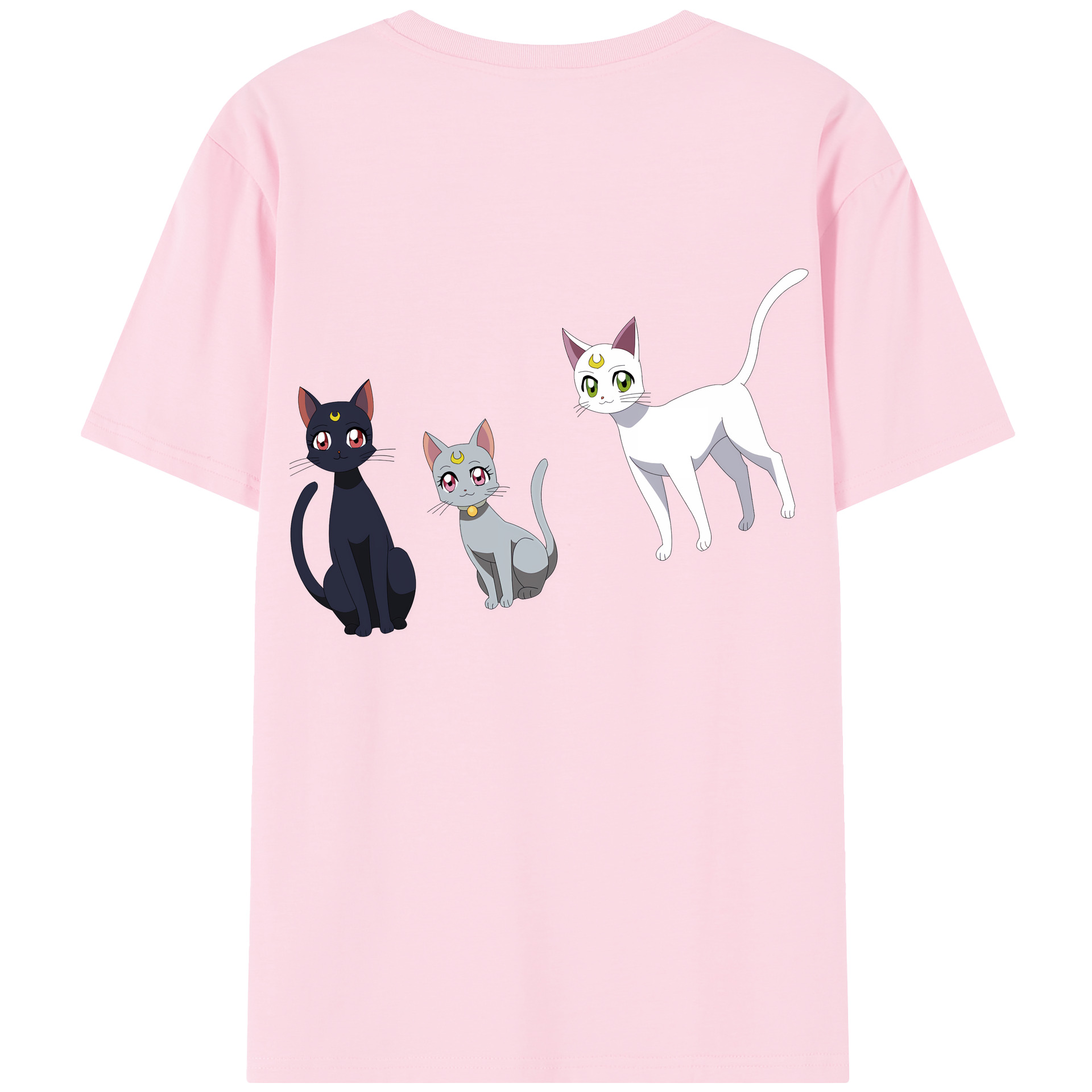 （画像用） 美少女戦士セーラームーン Sailor Moon 綿100％半袖Tシャツ（背面プリント）