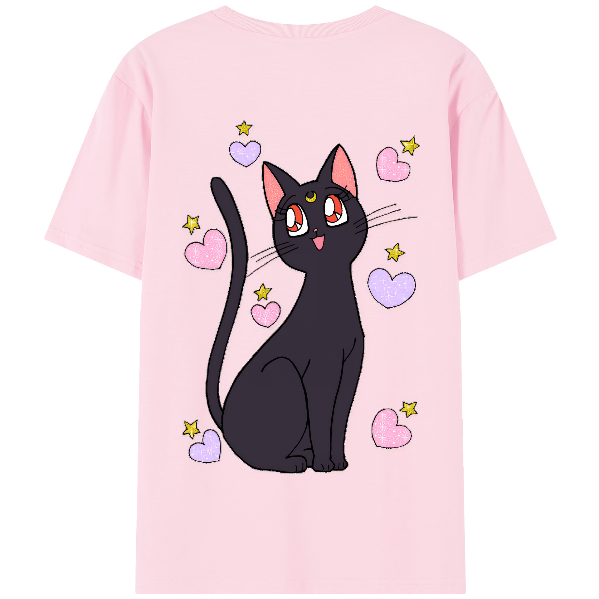 （画像用） 美少女戦士セーラームーン Sailor Moon 綿100％半袖Tシャツ（背面プリント）