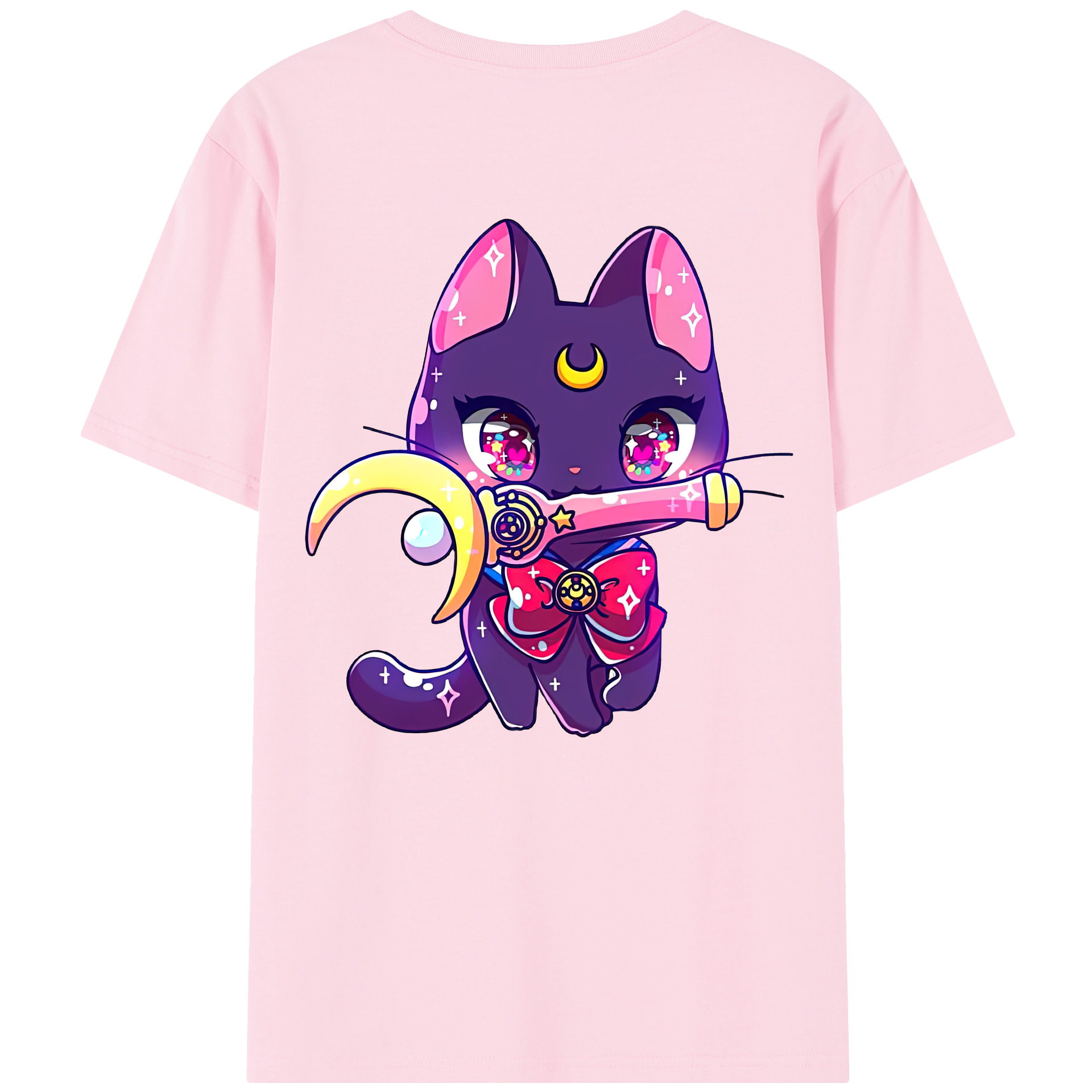 （画像用） 美少女戦士セーラームーン Sailor Moon 綿100％半袖Tシャツ（背面プリント）