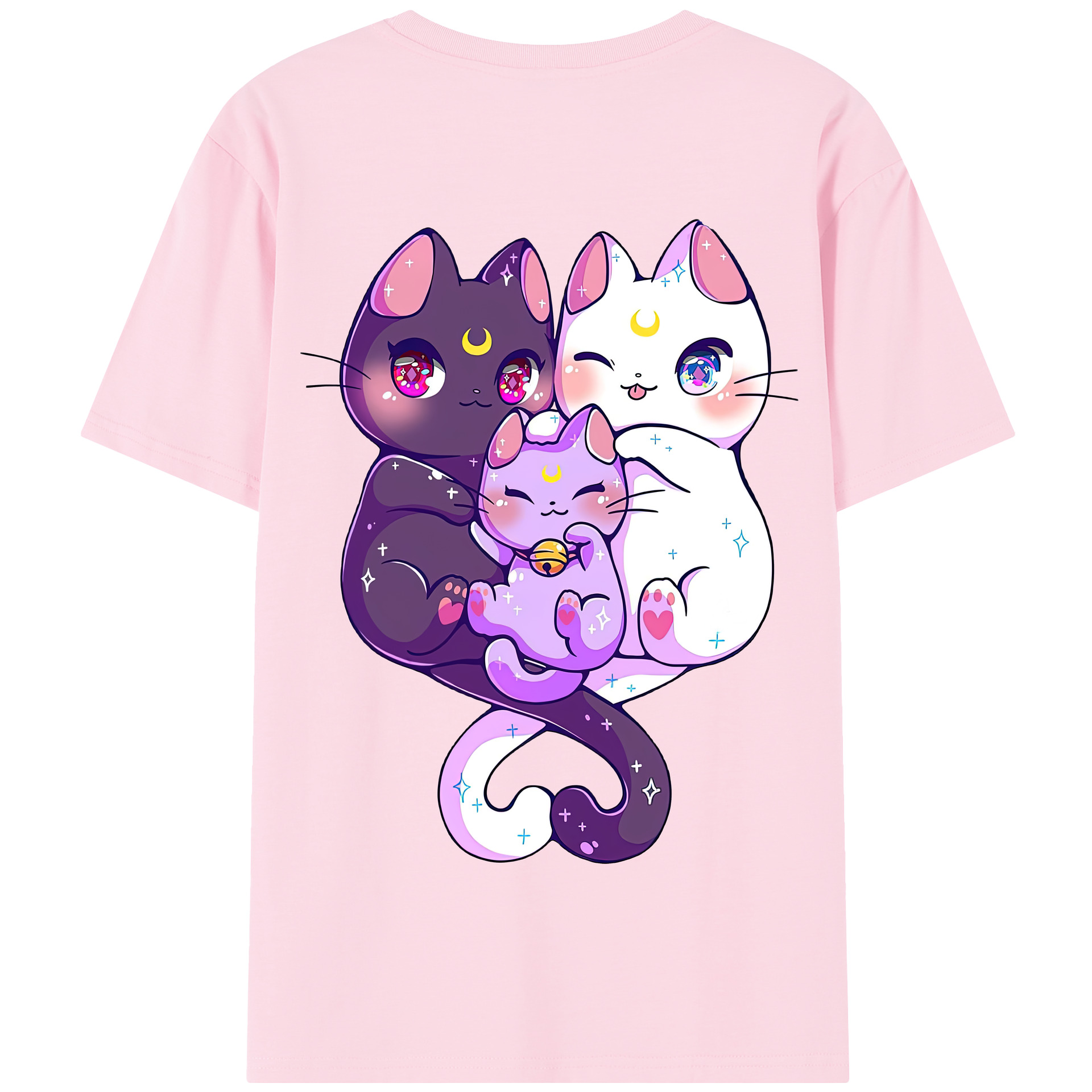 （画像用） 美少女戦士セーラームーン Sailor Moon 綿100％半袖Tシャツ（背面プリント）