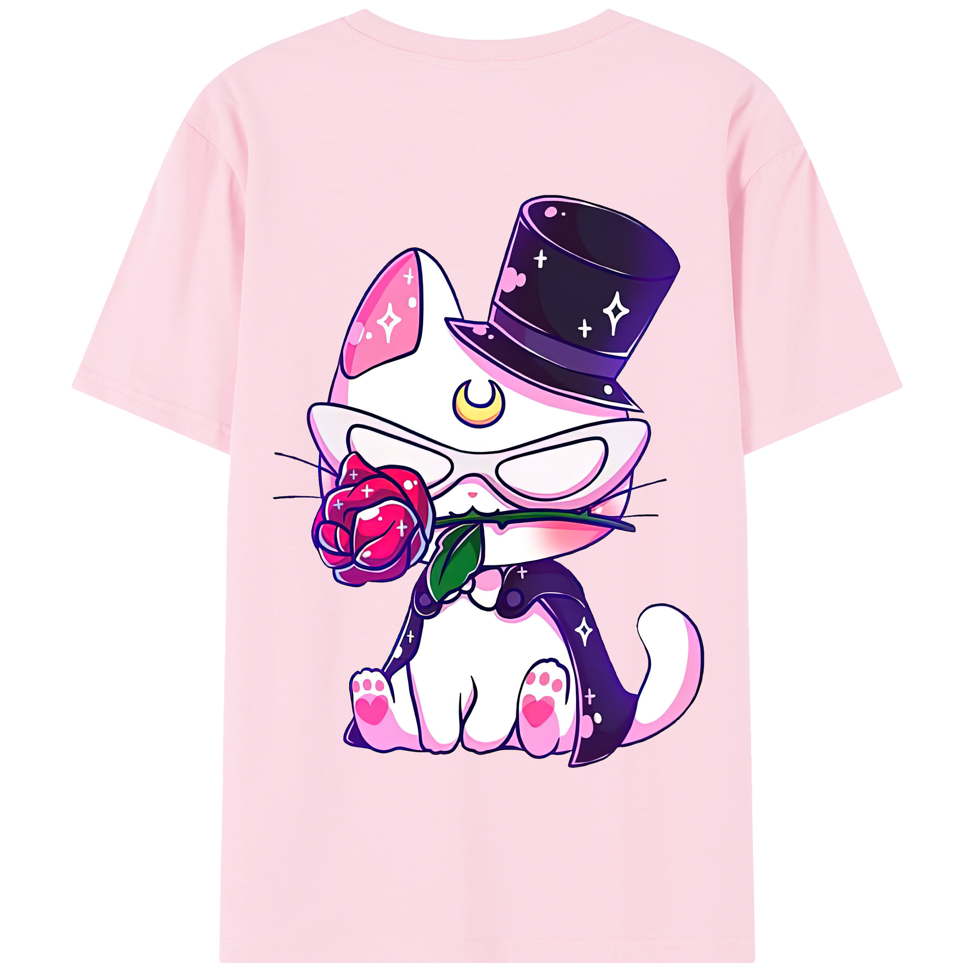 （画像用） 美少女戦士セーラームーン Sailor Moon 綿100％半袖Tシャツ（背面プリント）