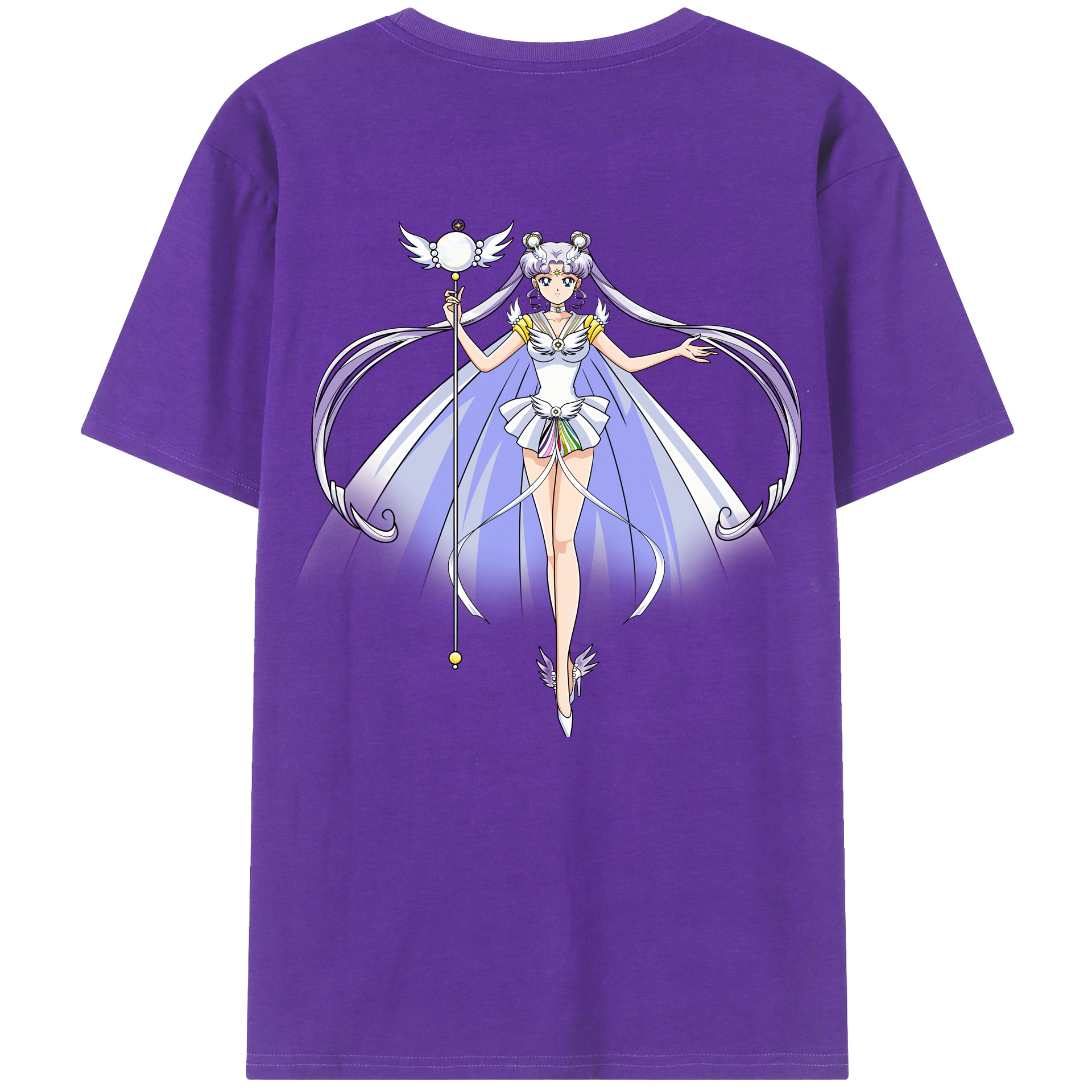 （画像用） 美少女戦士セーラームーン 月野 うさぎ つきの うさぎ Sailor Moon Tsukino Usagi 綿100％半袖Tシャツ（背面プリント）