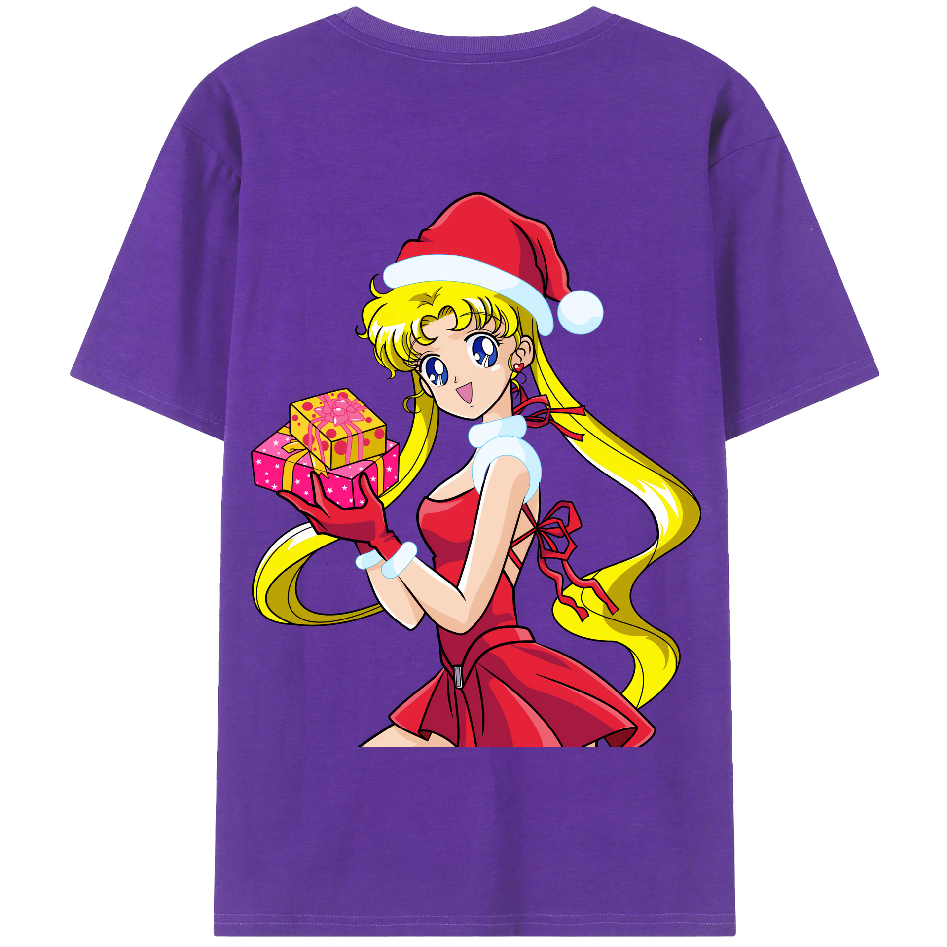 （画像用） 美少女戦士セーラームーン 月野 うさぎ つきの うさぎ Sailor Moon Tsukino Usagi 綿100％半袖Tシャツ（背面プリント）