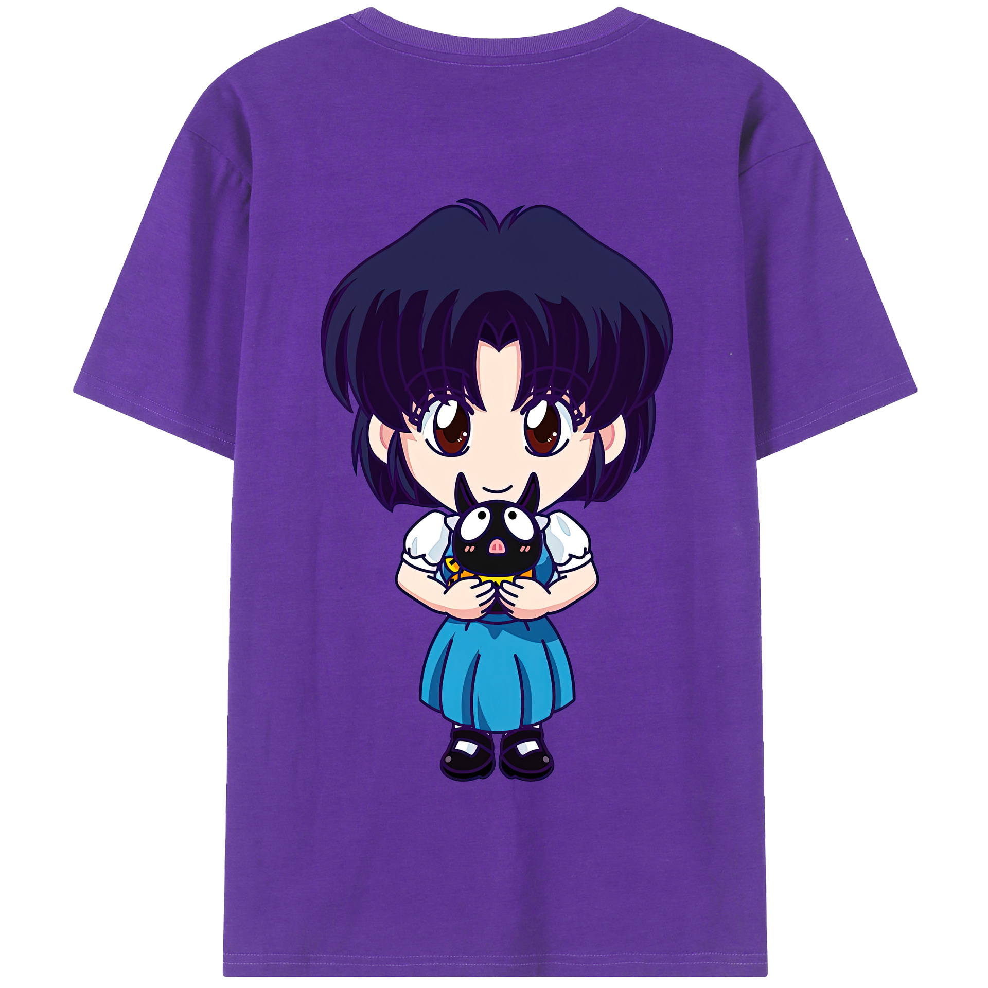 （画像用） 美少女戦士セーラームーン 水野 亜美 みずの あみ Sailor Moon Mizuno Ami 綿100％半袖Tシャツ（背面プリント）