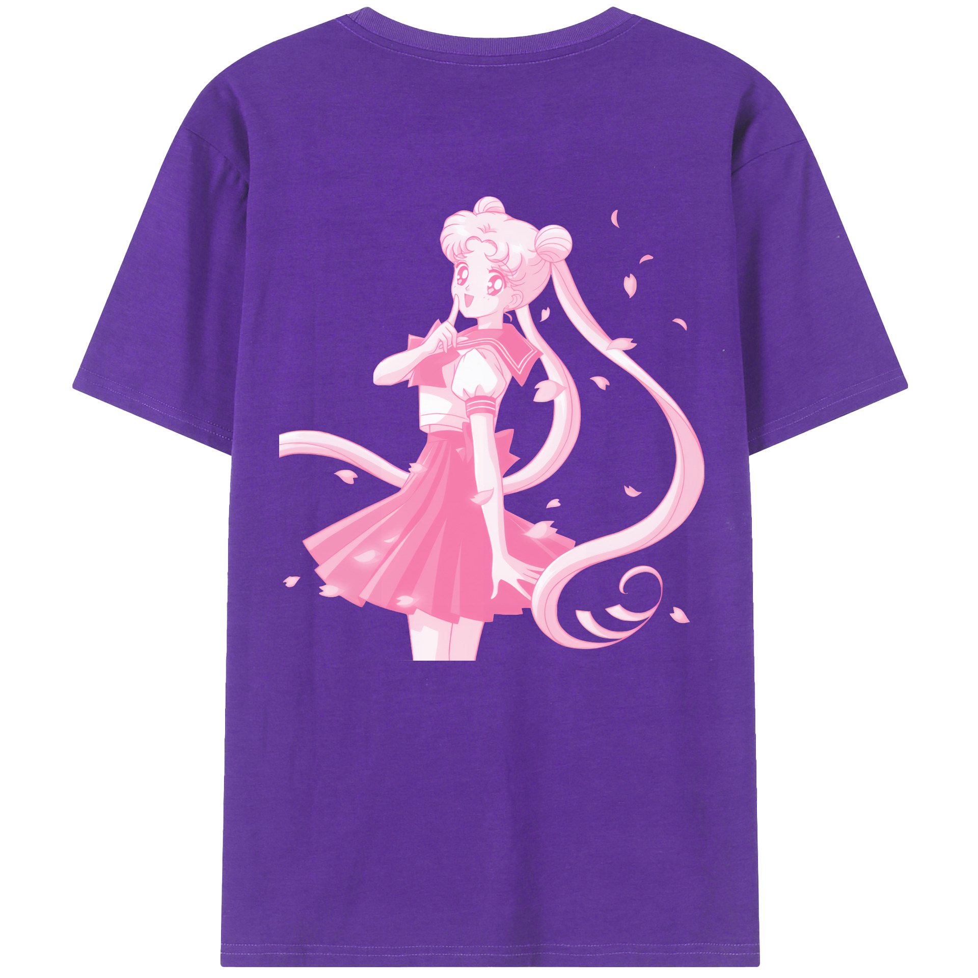 （画像用） 美少女戦士セーラームーン 愛野 美奈子 あいの みなこ Sailor Moon Aino Minako 綿100％半袖Tシャツ（背面プリント）