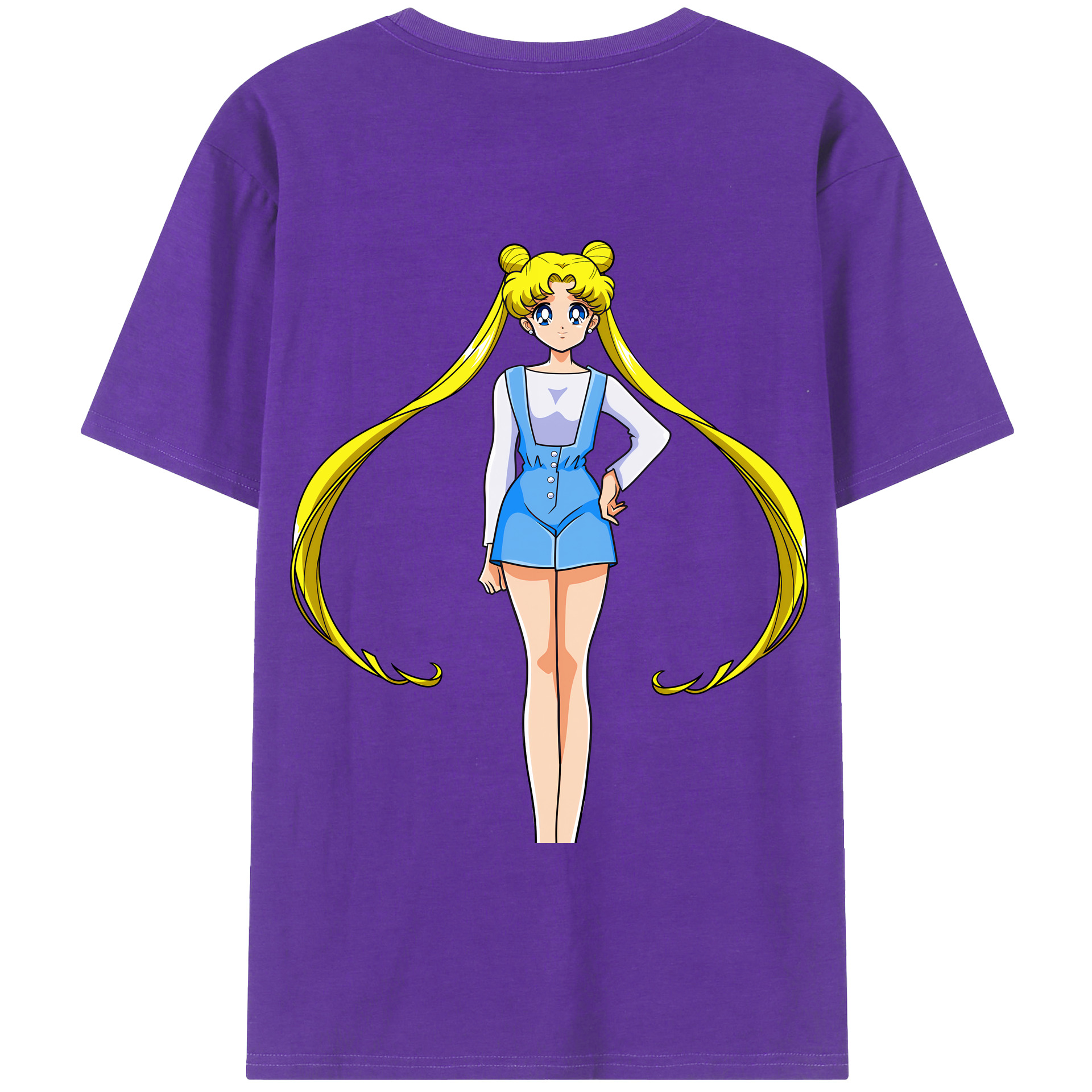 （画像用） 美少女戦士セーラームーン 愛野 美奈子 あいの みなこ Sailor Moon Aino Minako 綿100％半袖Tシャツ（背面プリント）