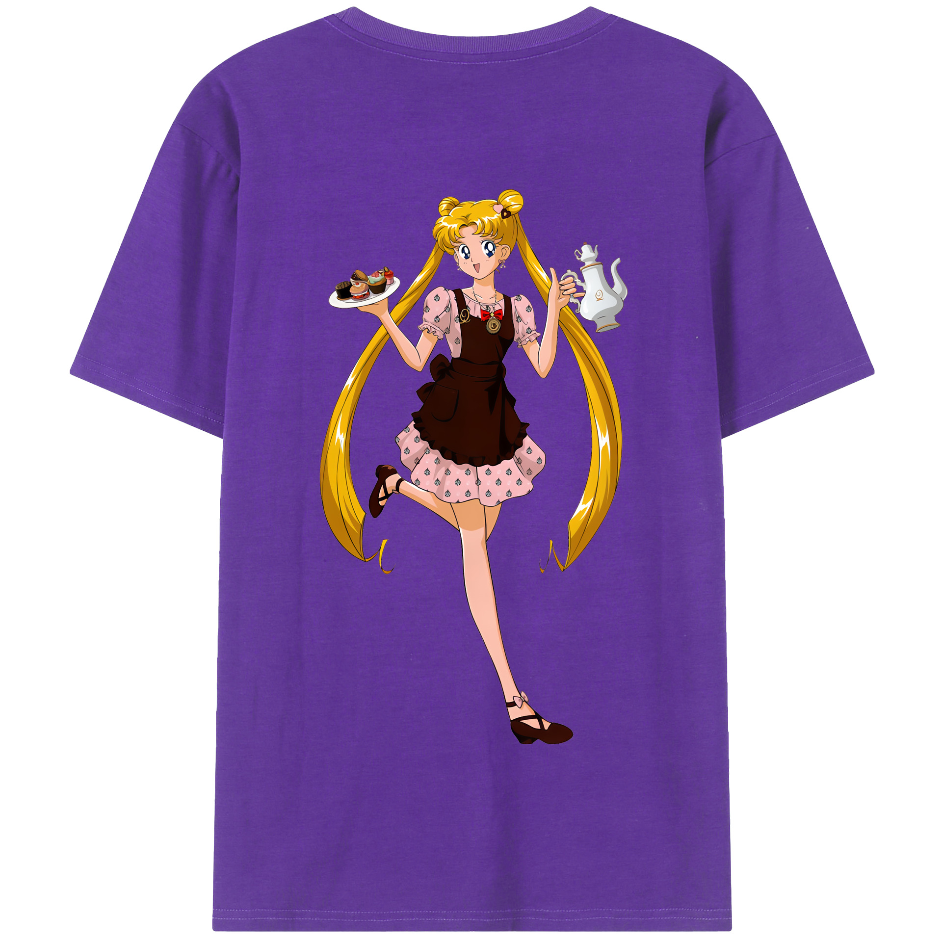 （画像用） 美少女戦士セーラームーン 愛野 美奈子 あいの みなこ Sailor Moon Aino Minako 綿100％半袖Tシャツ（背面プリント）