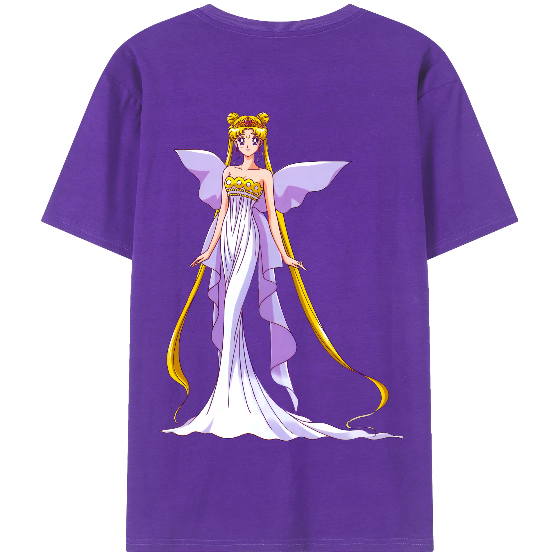（画像用） 美少女戦士セーラームーン 愛野 美奈子 あいの みなこ Sailor Moon Aino Minako 綿100％半袖Tシャツ（背面プリント）