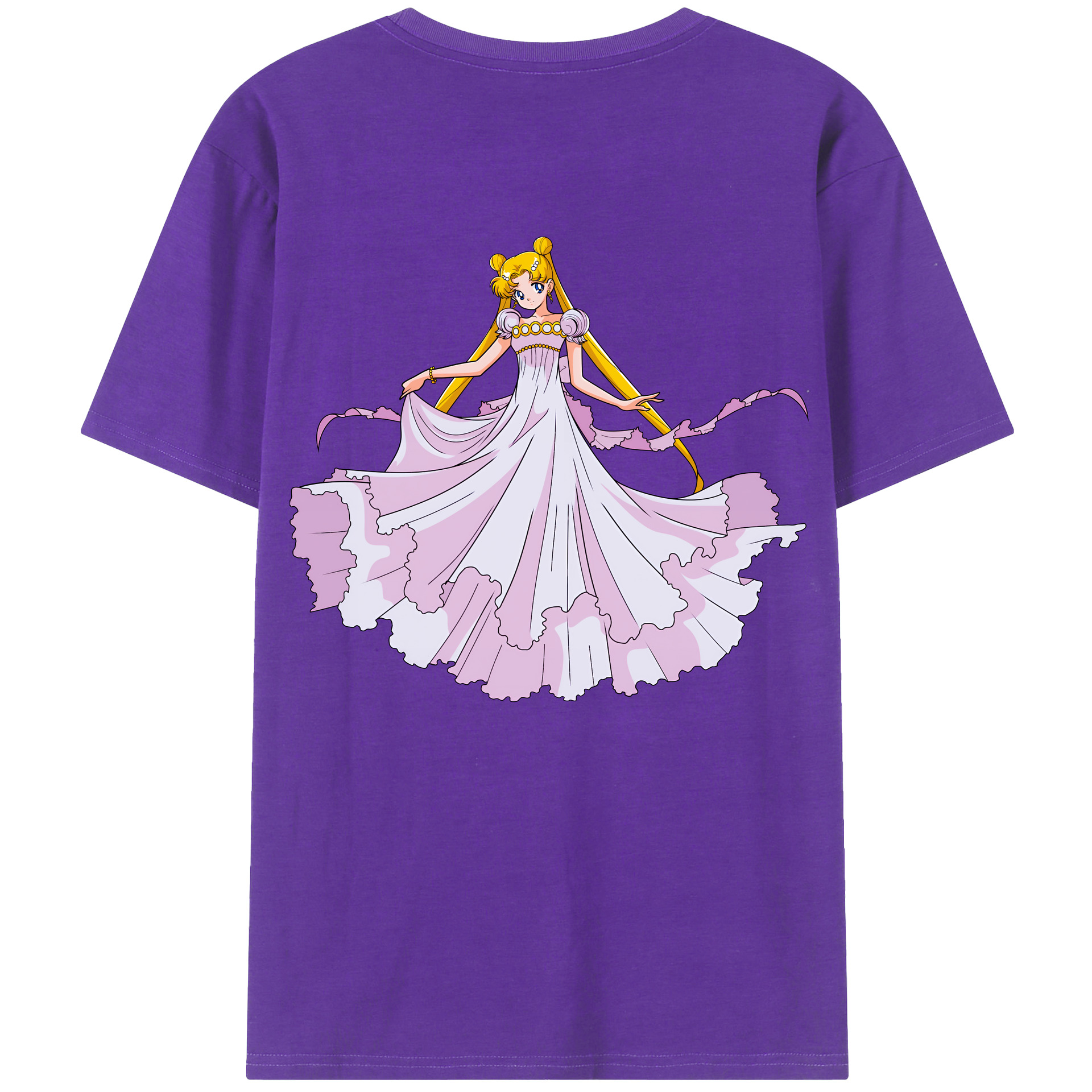 （画像用） 美少女戦士セーラームーン 愛野 美奈子 あいの みなこ Sailor Moon Aino Minako 綿100％半袖Tシャツ（背面プリント）
