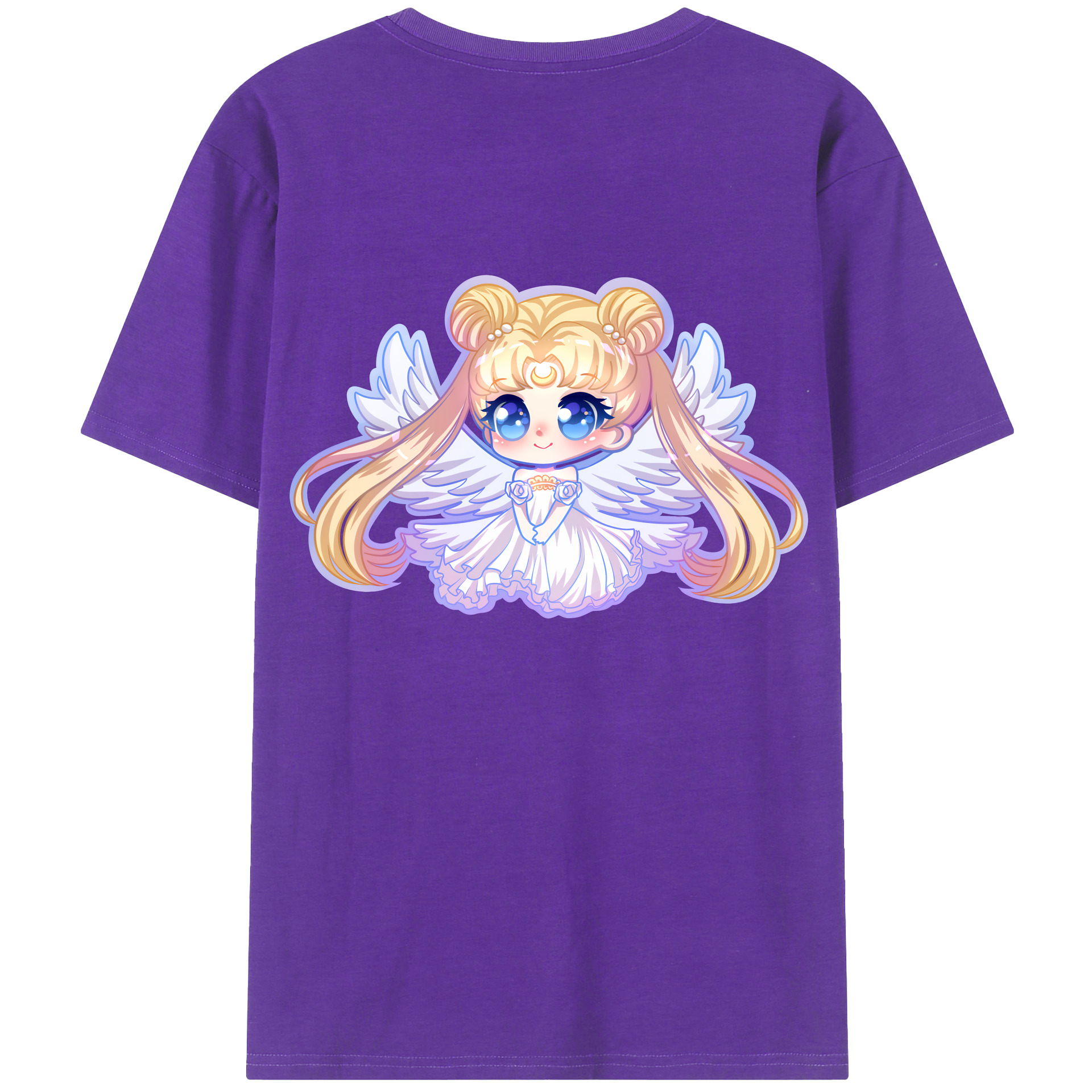 （画像用） 美少女戦士セーラームーン 愛野 美奈子 あいの みなこ Sailor Moon Aino Minako 綿100％半袖Tシャツ（背面プリント）