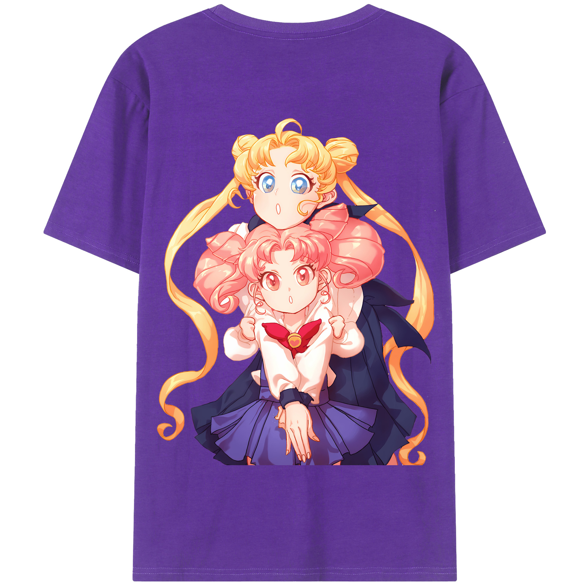 （画像用） 美少女戦士セーラームーン 愛野 美奈子 あいの みなこ Sailor Moon Aino Minako 綿100％半袖Tシャツ（背面プリント）