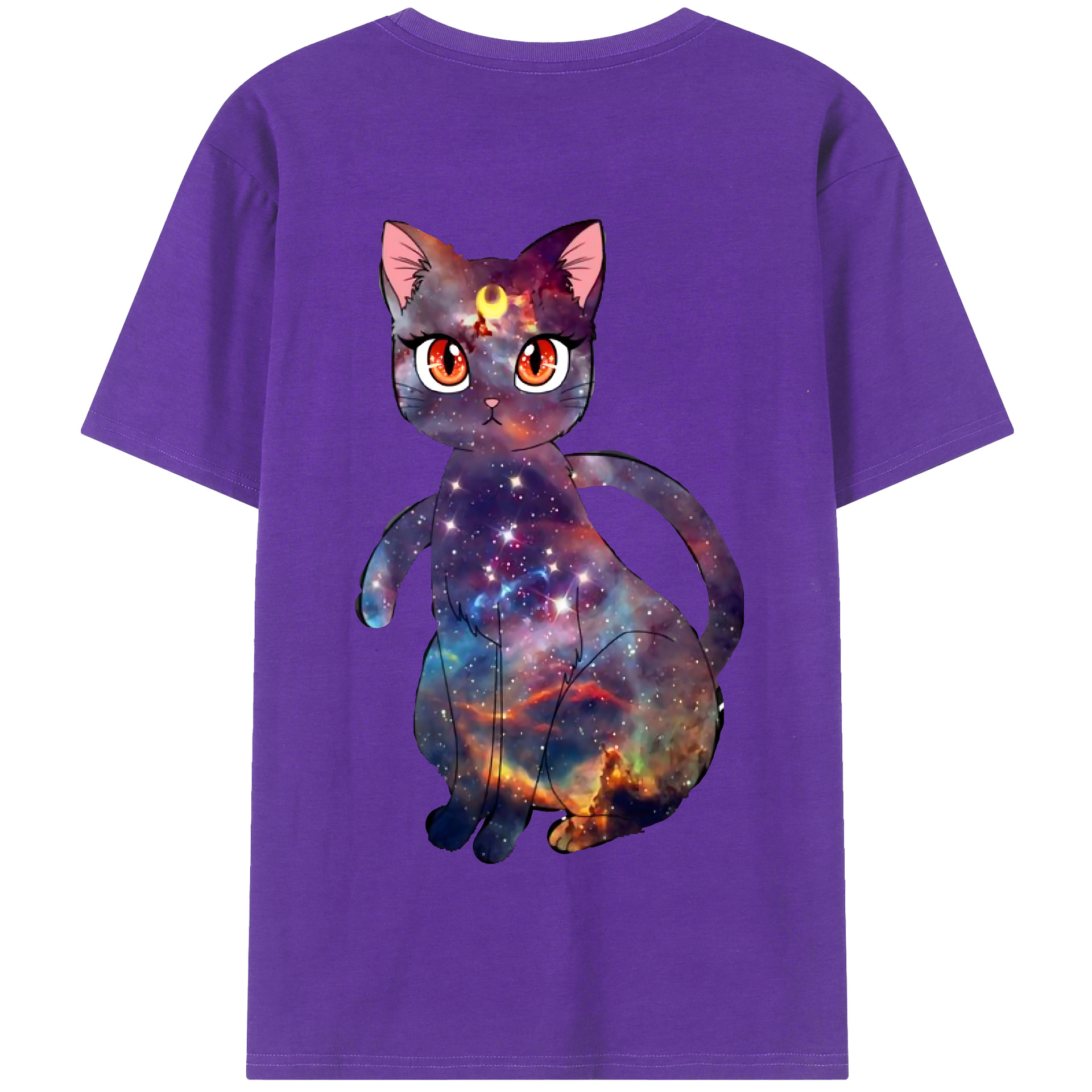（画像用） 美少女戦士セーラームーン Sailor Moon 綿100％半袖Tシャツ（背面プリント）