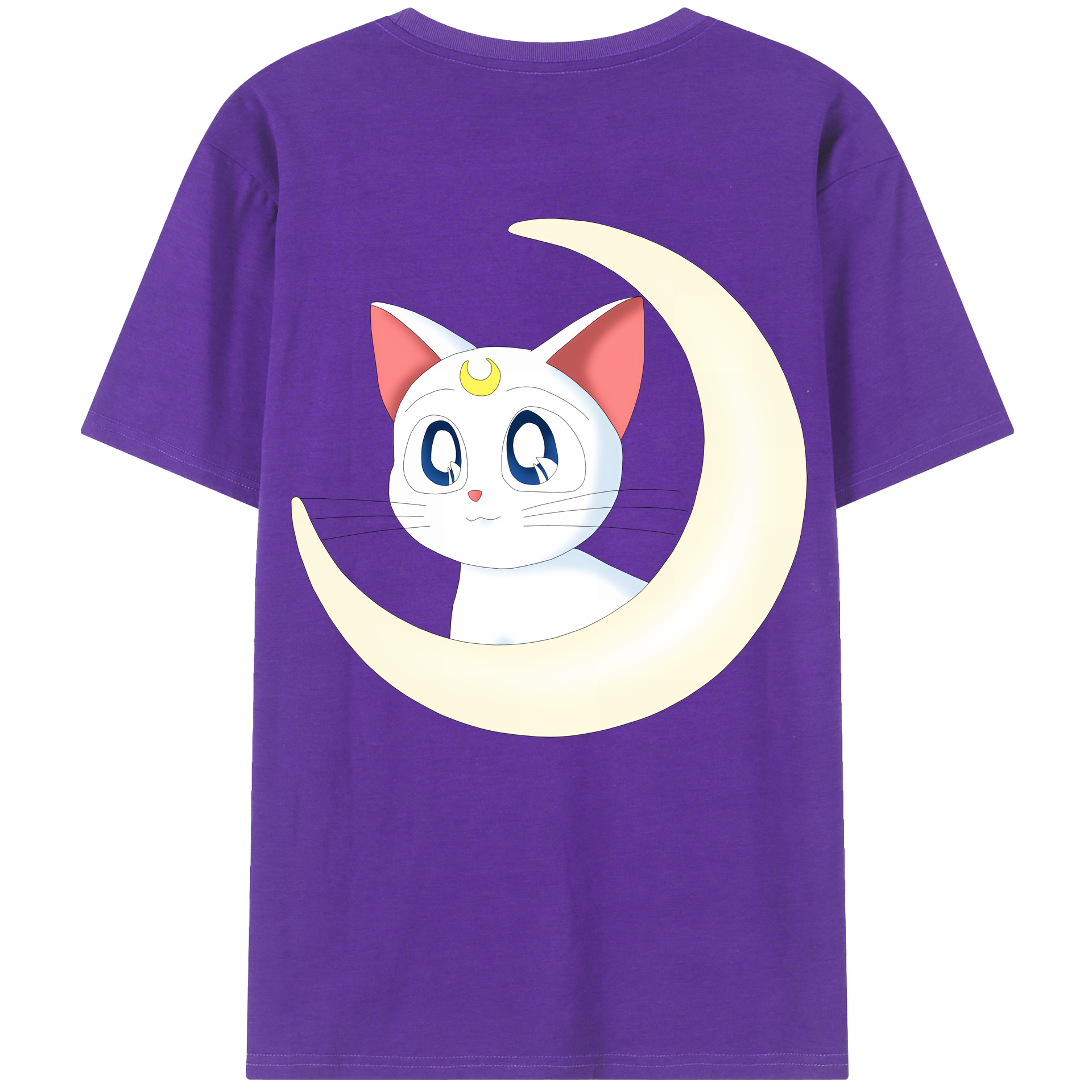 （画像用） 美少女戦士セーラームーン Sailor Moon 綿100％半袖Tシャツ（背面プリント）