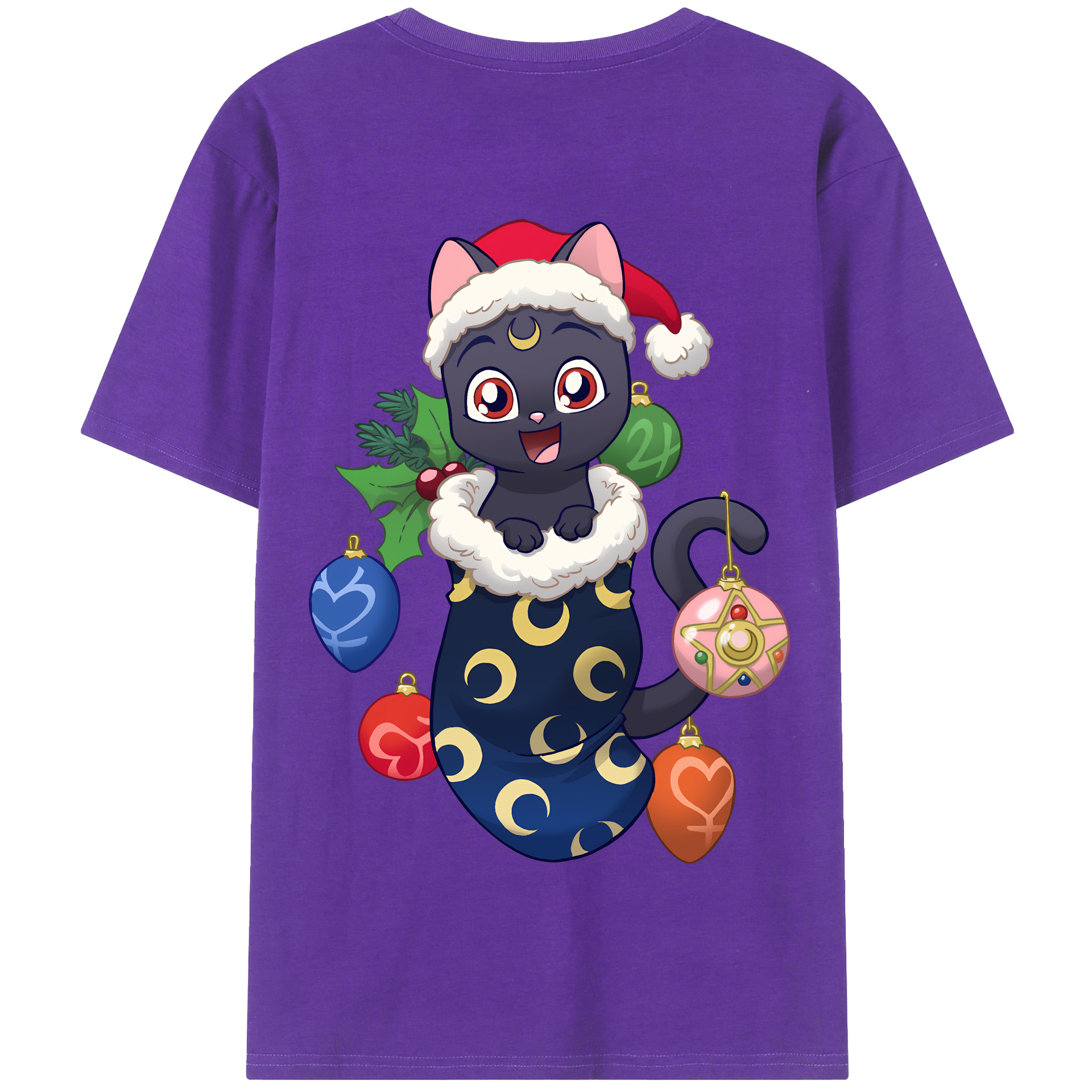 （画像用） 美少女戦士セーラームーン Sailor Moon 綿100％半袖Tシャツ（背面プリント）