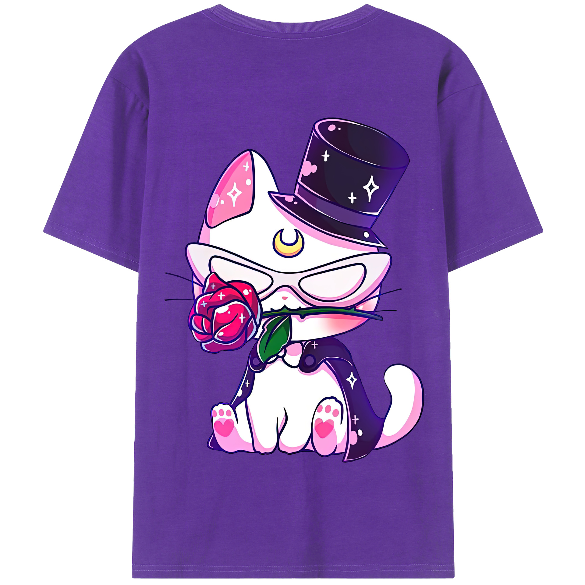 （画像用） 美少女戦士セーラームーン Sailor Moon 綿100％半袖Tシャツ（背面プリント）