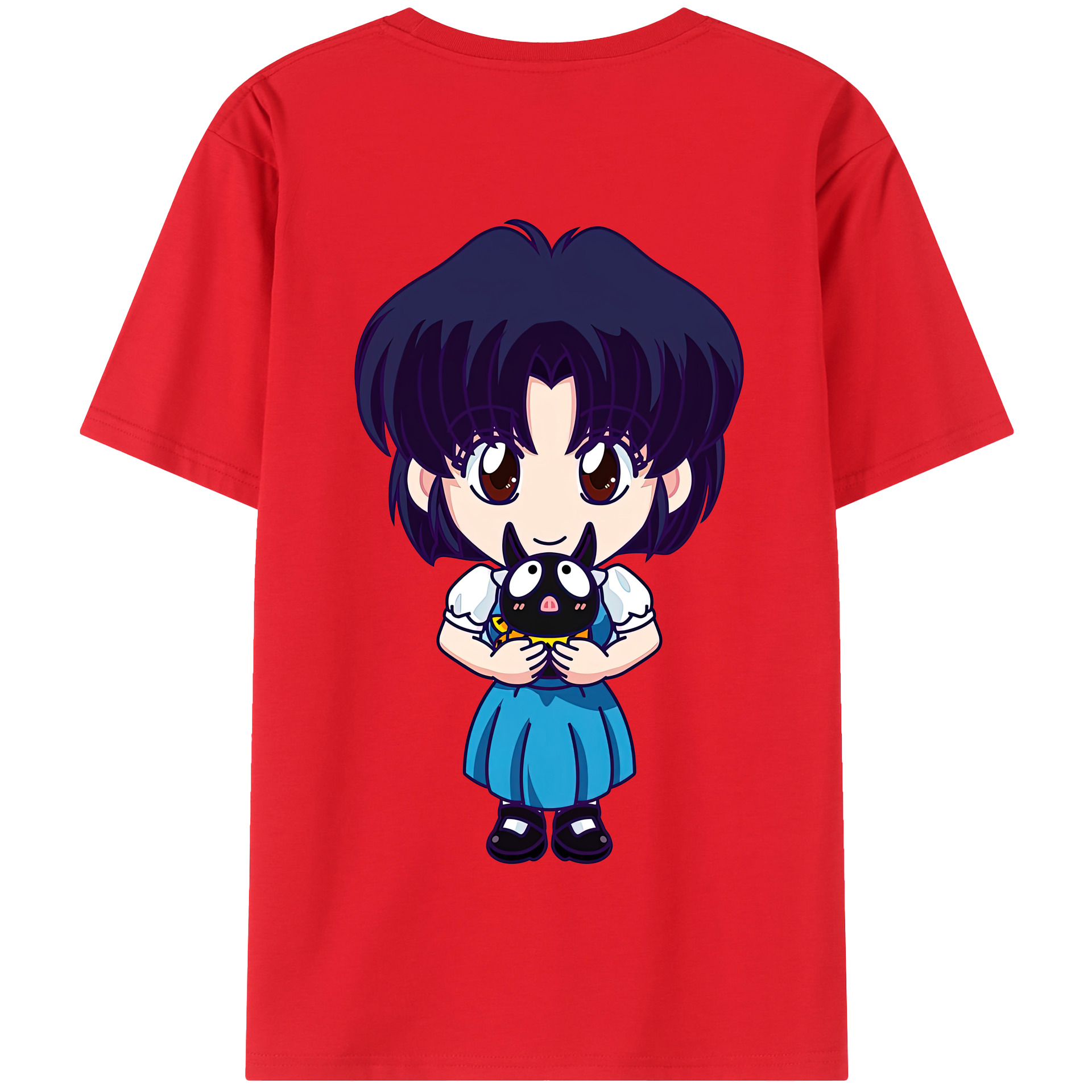 （画像用） 美少女戦士セーラームーン 水野 亜美 みずの あみ Sailor Moon Mizuno Ami 綿100％半袖Tシャツ（背面プリント）