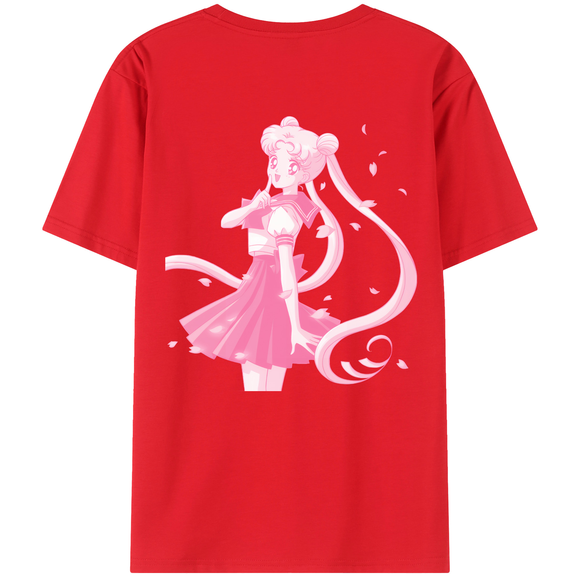 （画像用） 美少女戦士セーラームーン 愛野 美奈子 あいの みなこ Sailor Moon Aino Minako 綿100％半袖Tシャツ（背面プリント）