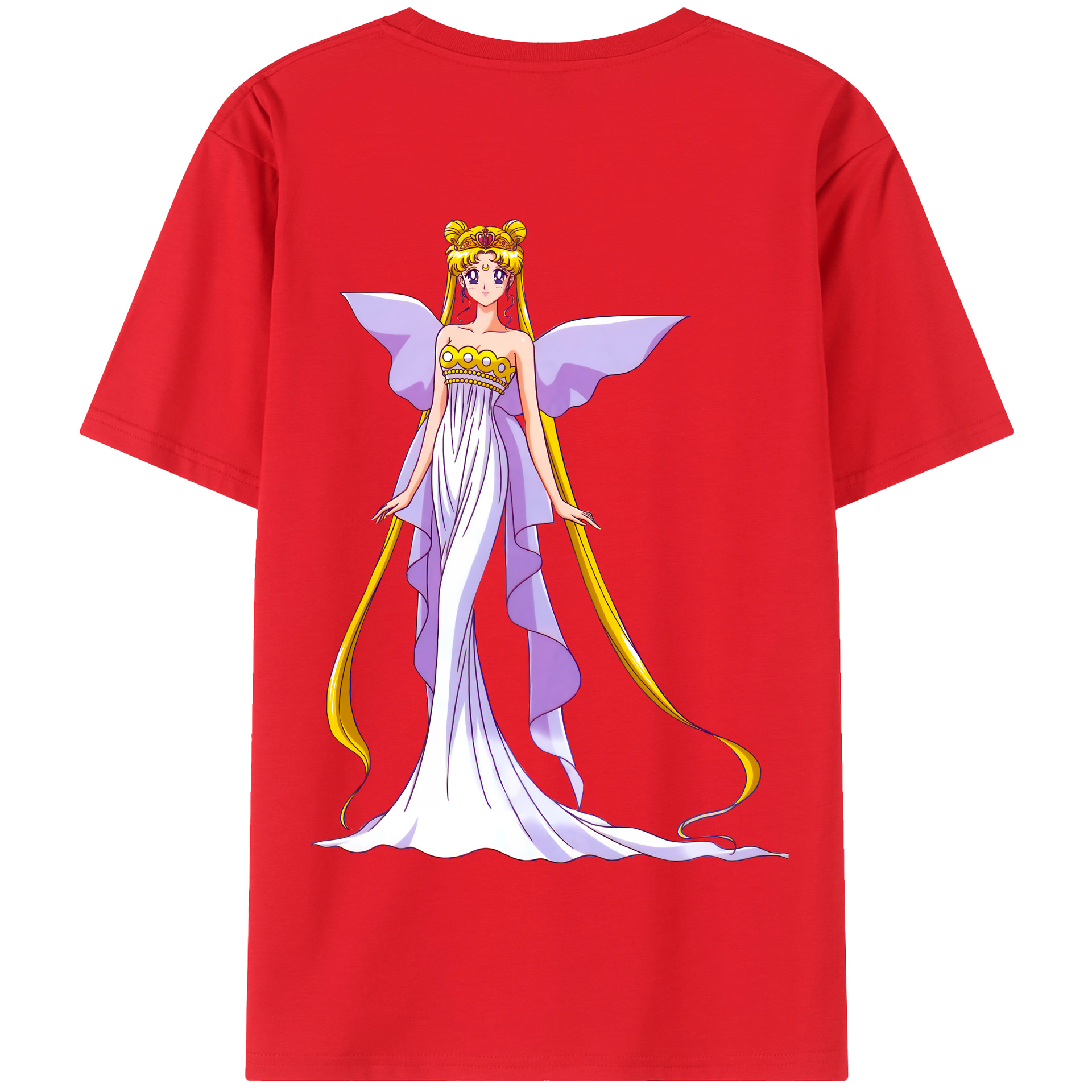 （画像用） 美少女戦士セーラームーン 愛野 美奈子 あいの みなこ Sailor Moon Aino Minako 綿100％半袖Tシャツ（背面プリント）